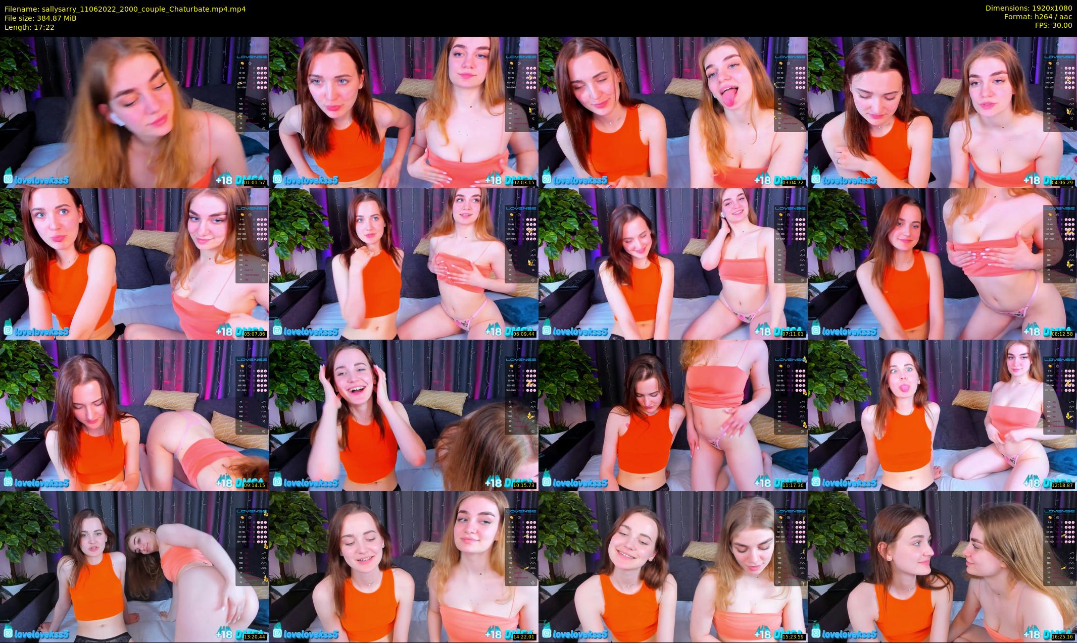 sallysarry — 18 minute Chaturbate couple cam show recording, 1080p, Jun 11, 2022