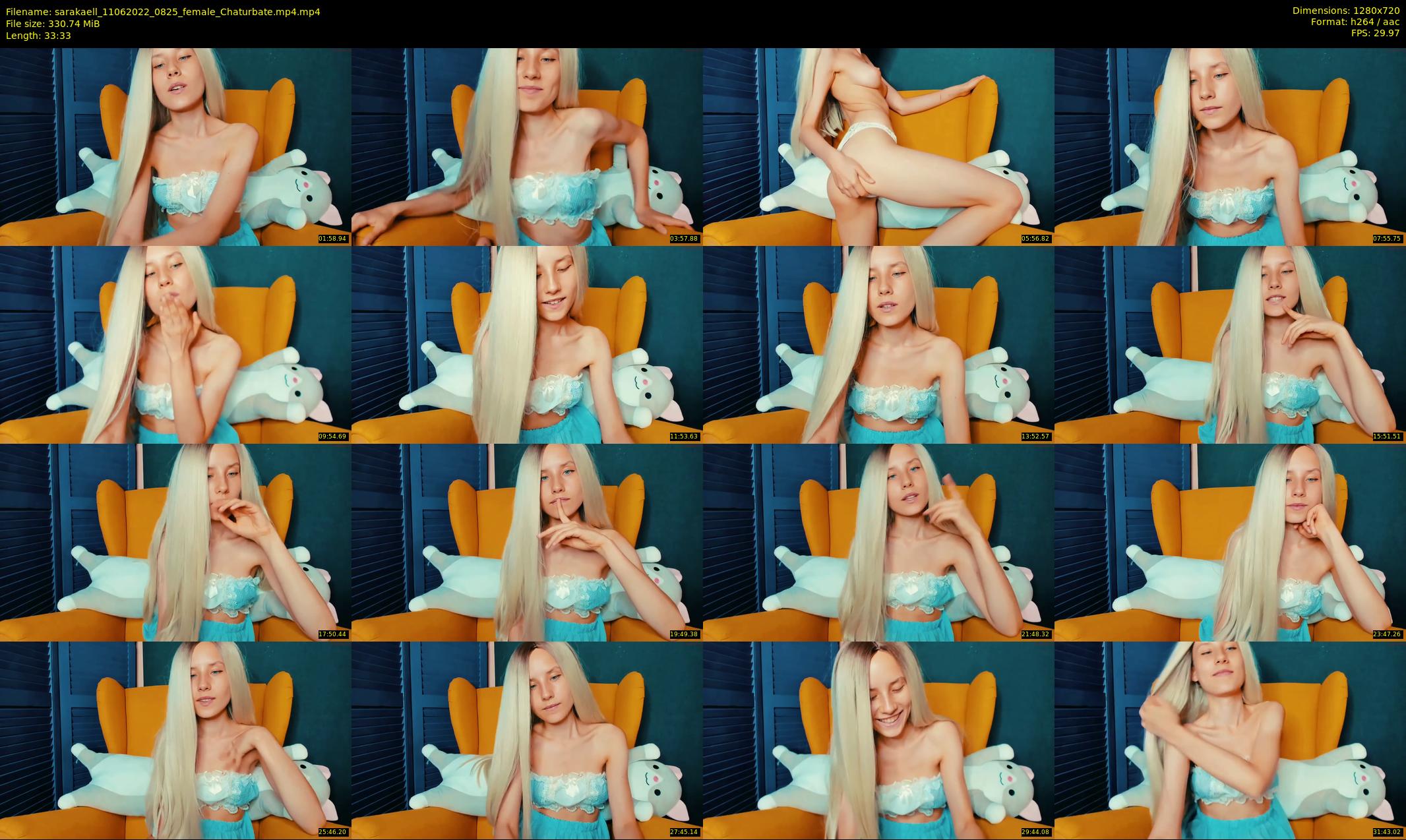 sarakaell — 34 minute Chaturbate female cam show recording, 720p, Jun 11, 2022