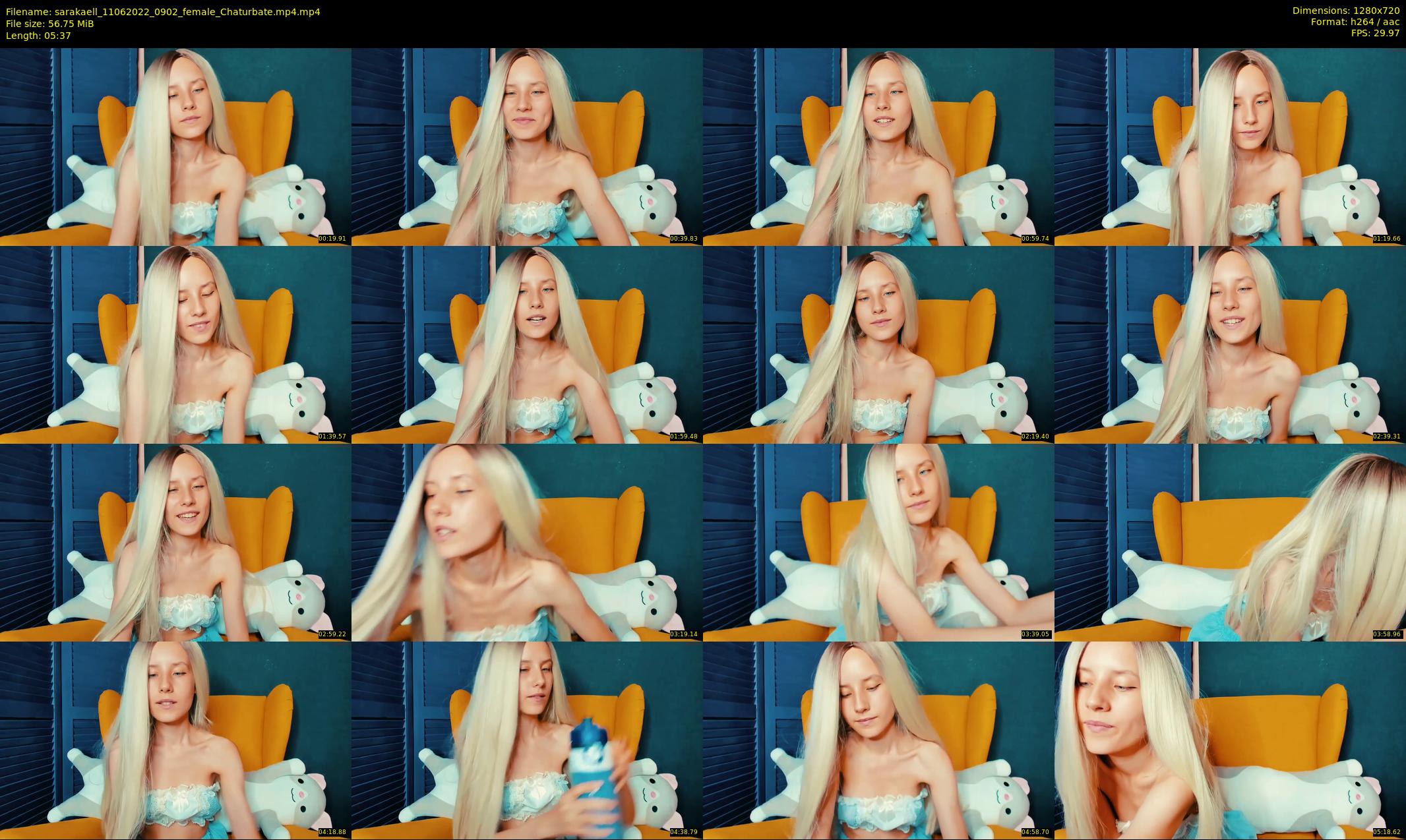 sarakaell — 6 minute Chaturbate female cam show recording, 720p, Jun 11, 2022