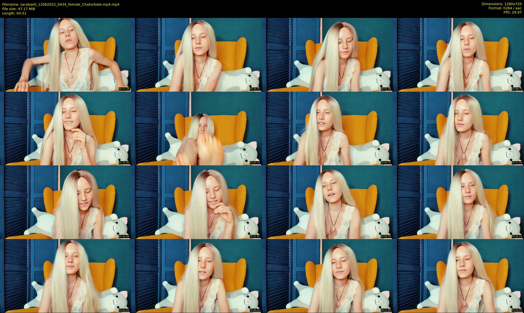 sarakaell — 5 minute Chaturbate female cam show recording, 720p, Jun 12, 2022