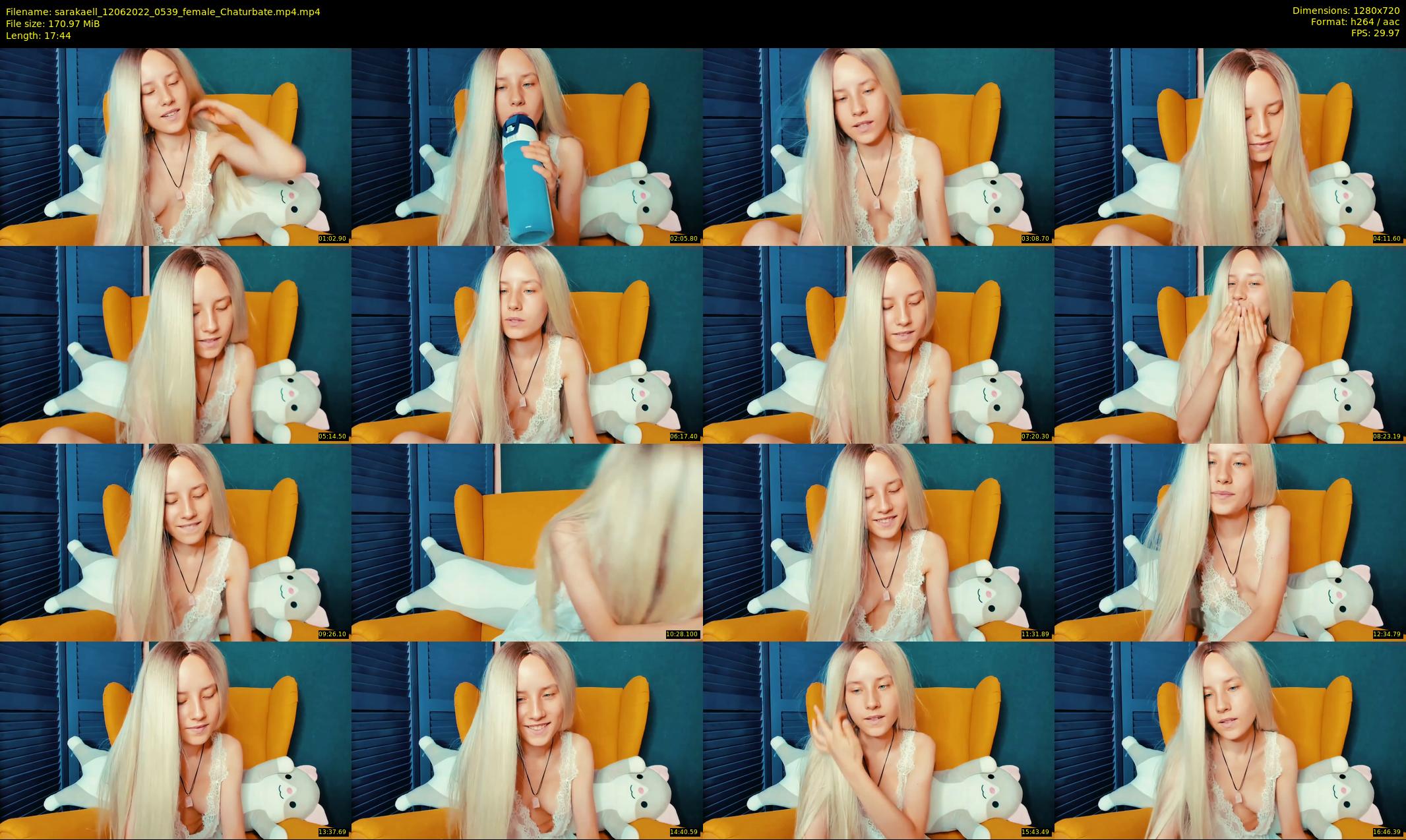 sarakaell — 18 minute Chaturbate female cam show recording, 720p, Jun 12, 2022