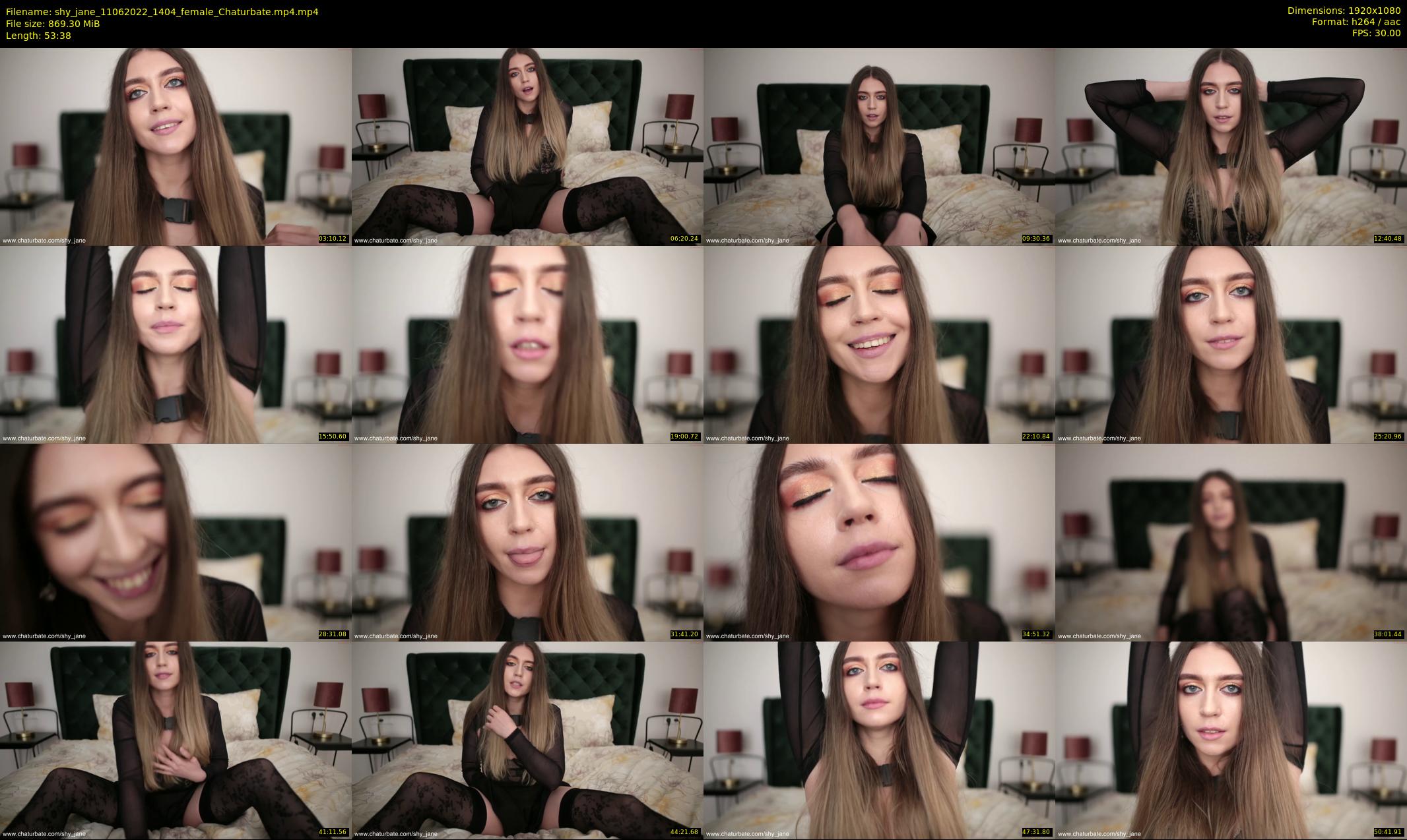 shy_jane — 54 minute Chaturbate female cam show recording, 1080p, Jun 11, 2022