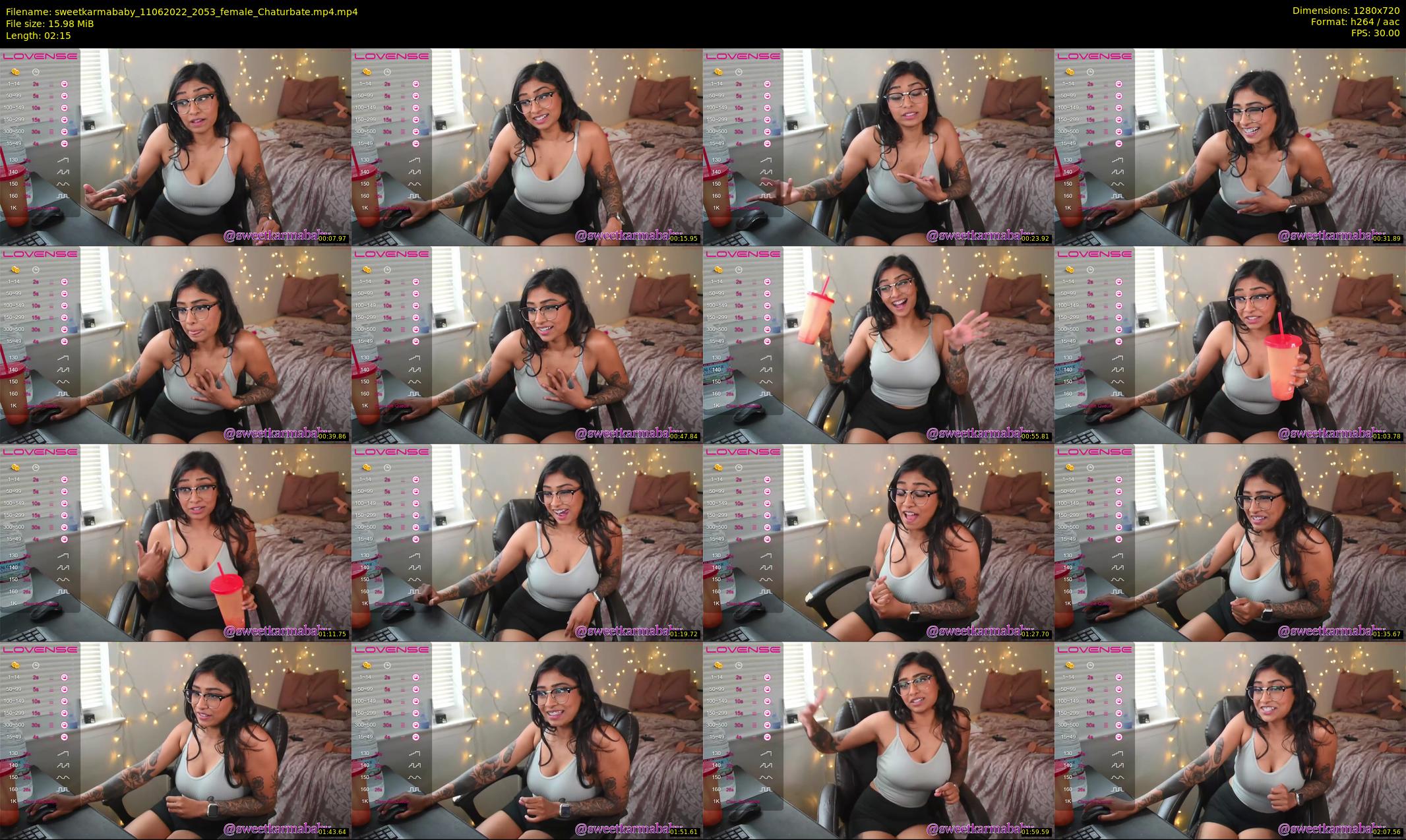 sweetkarmababy — 3 minute Chaturbate female cam show recording, 720p, Jun 11, 2022