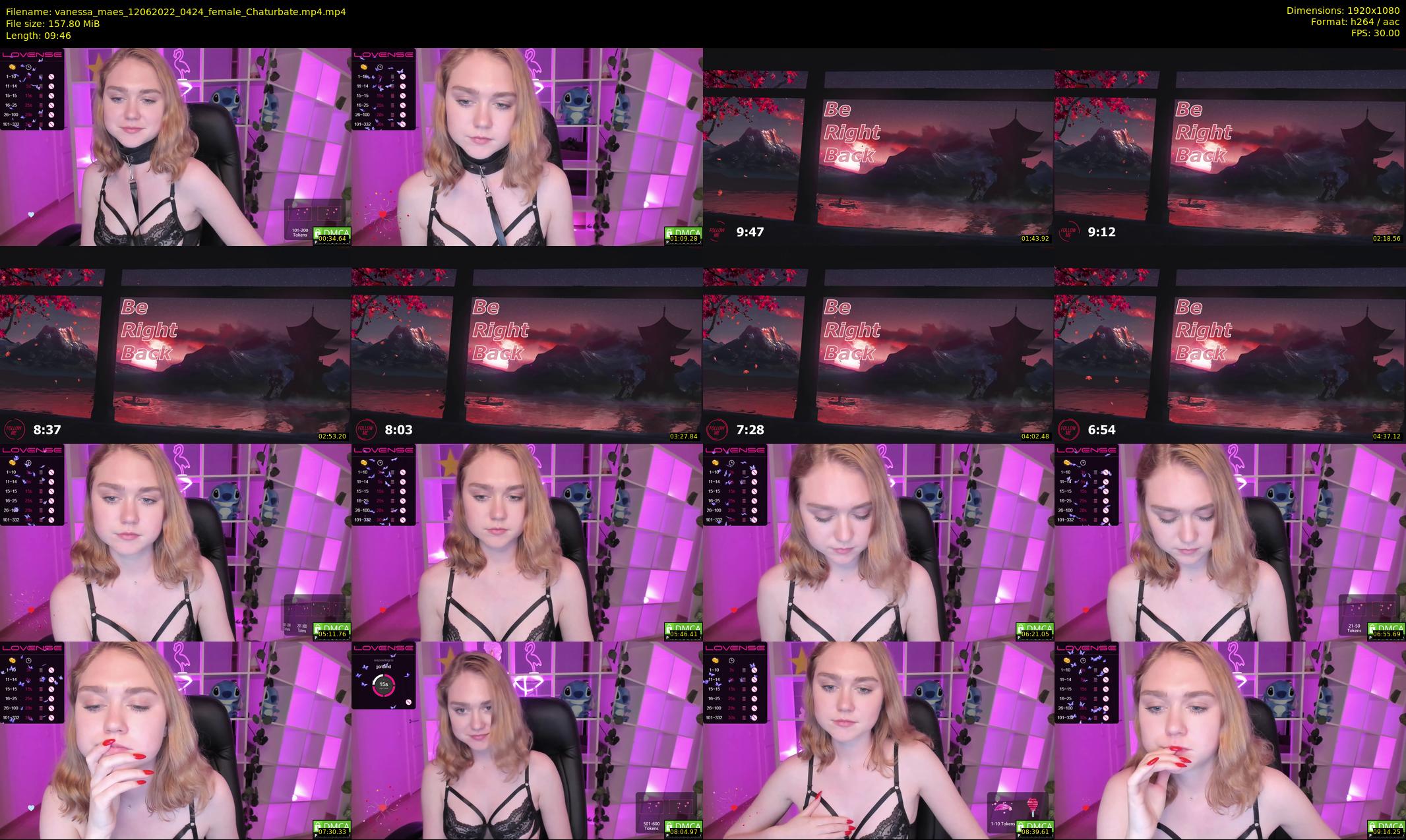 vanessa_maes — 10 minute Chaturbate female cam show recording, 1080p, Jun 12, 2022