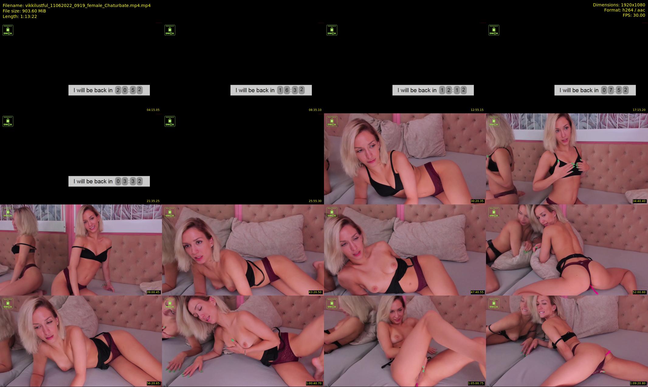 vikkilustful — 74 minute Chaturbate female cam show recording, 1080p, Jun 11, 2022