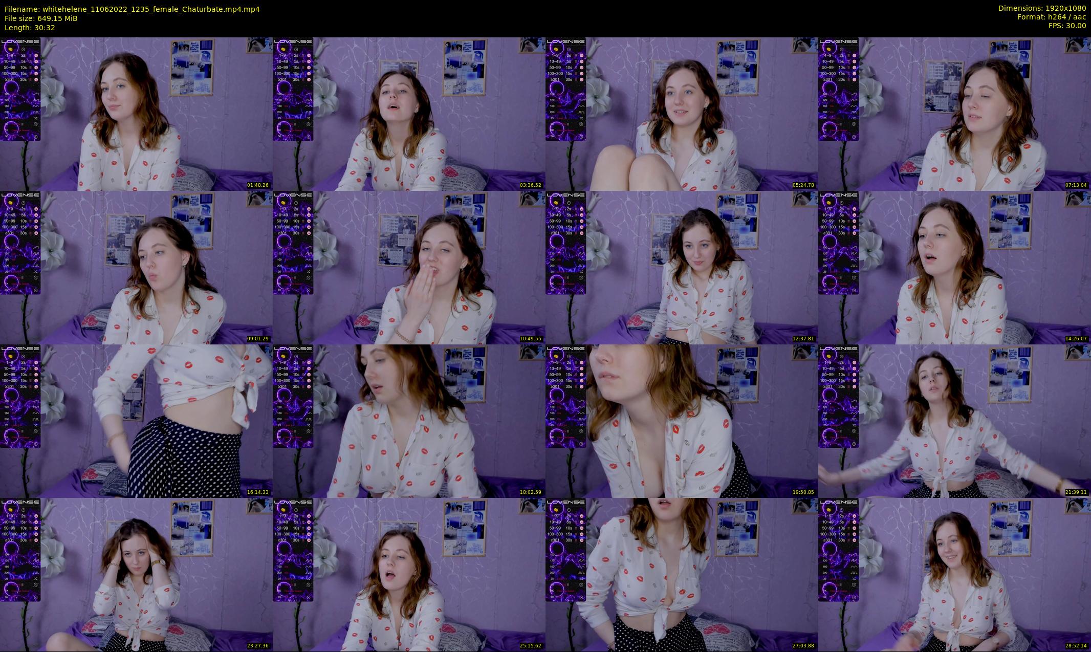 whitehelene — 31 minute Chaturbate female cam show recording, 1080p, Jun 11, 2022