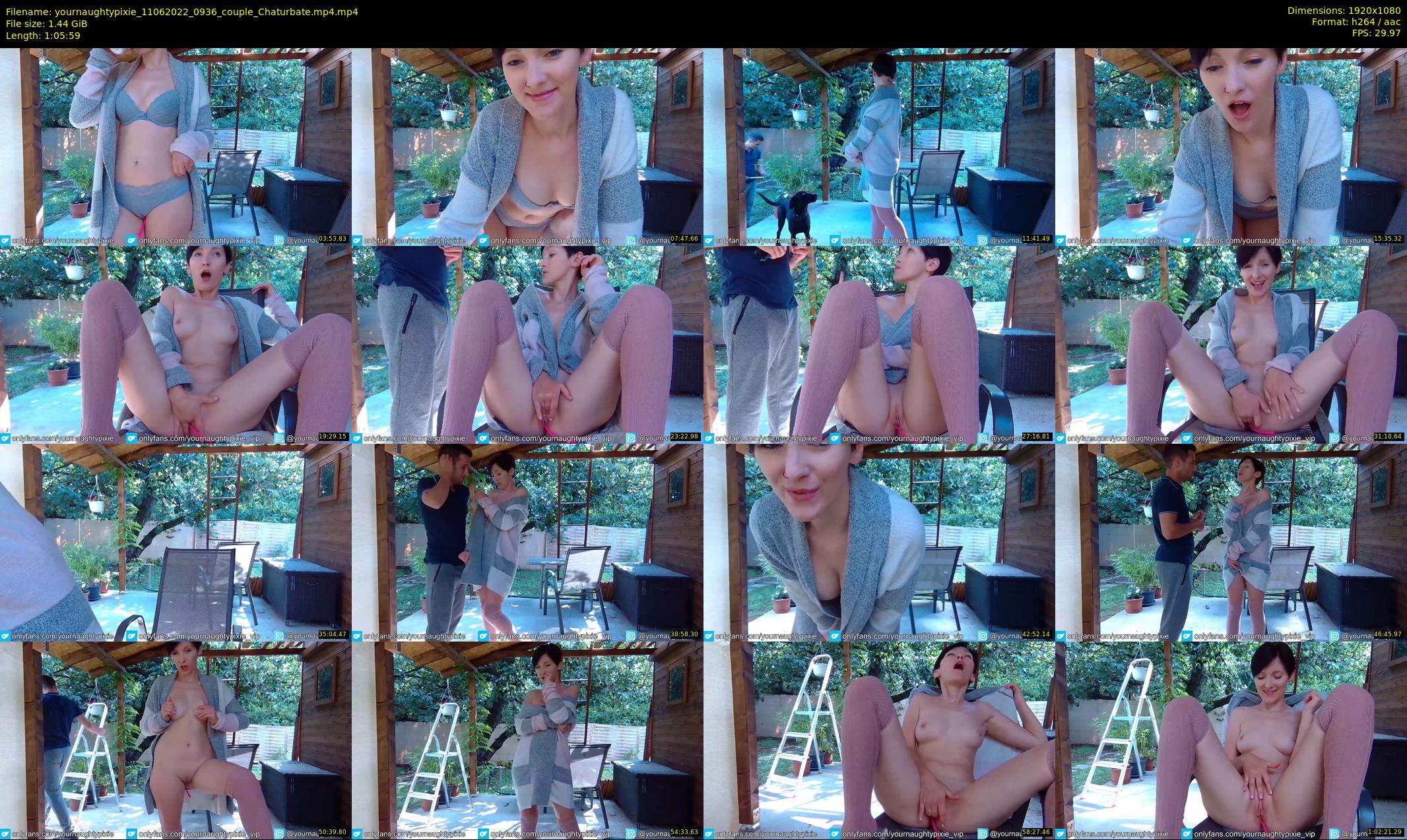 yournaughtypixie — 66 minute Chaturbate couple cam show recording, 1080p, Jun 11, 2022