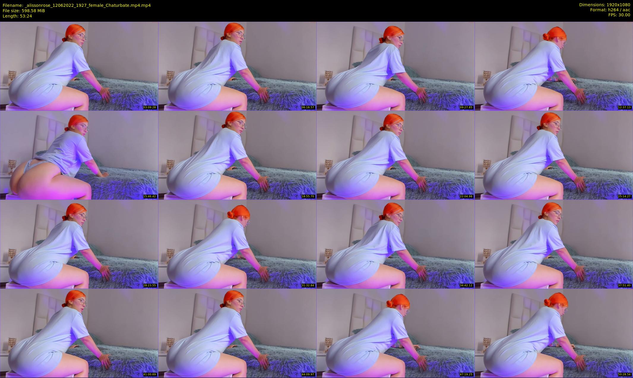 _alissonrose — 54 minute Chaturbate female cam show recording, 1080p, Jun 12, 2022