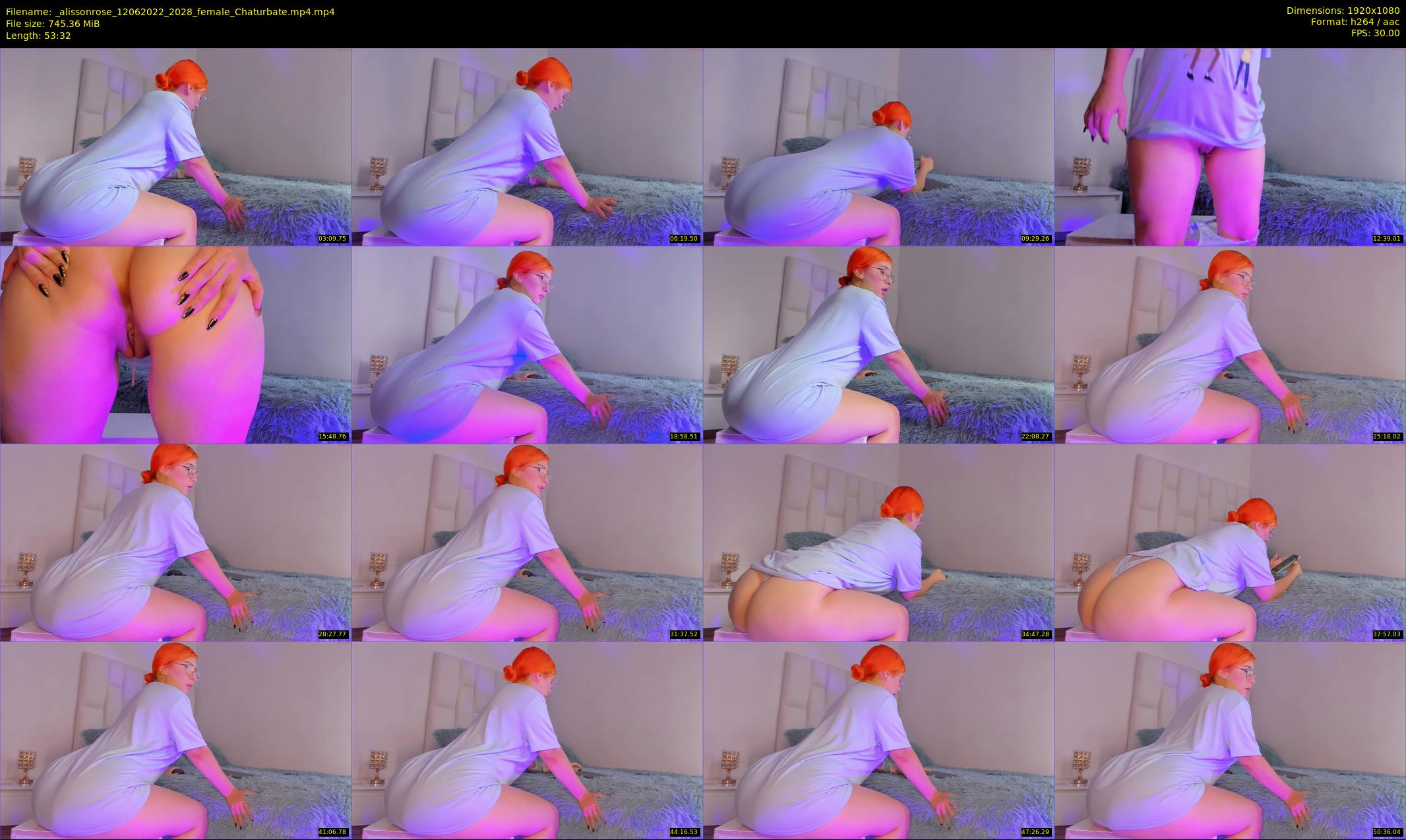 _alissonrose — 54 minute Chaturbate female cam show recording, 1080p, Jun 12, 2022