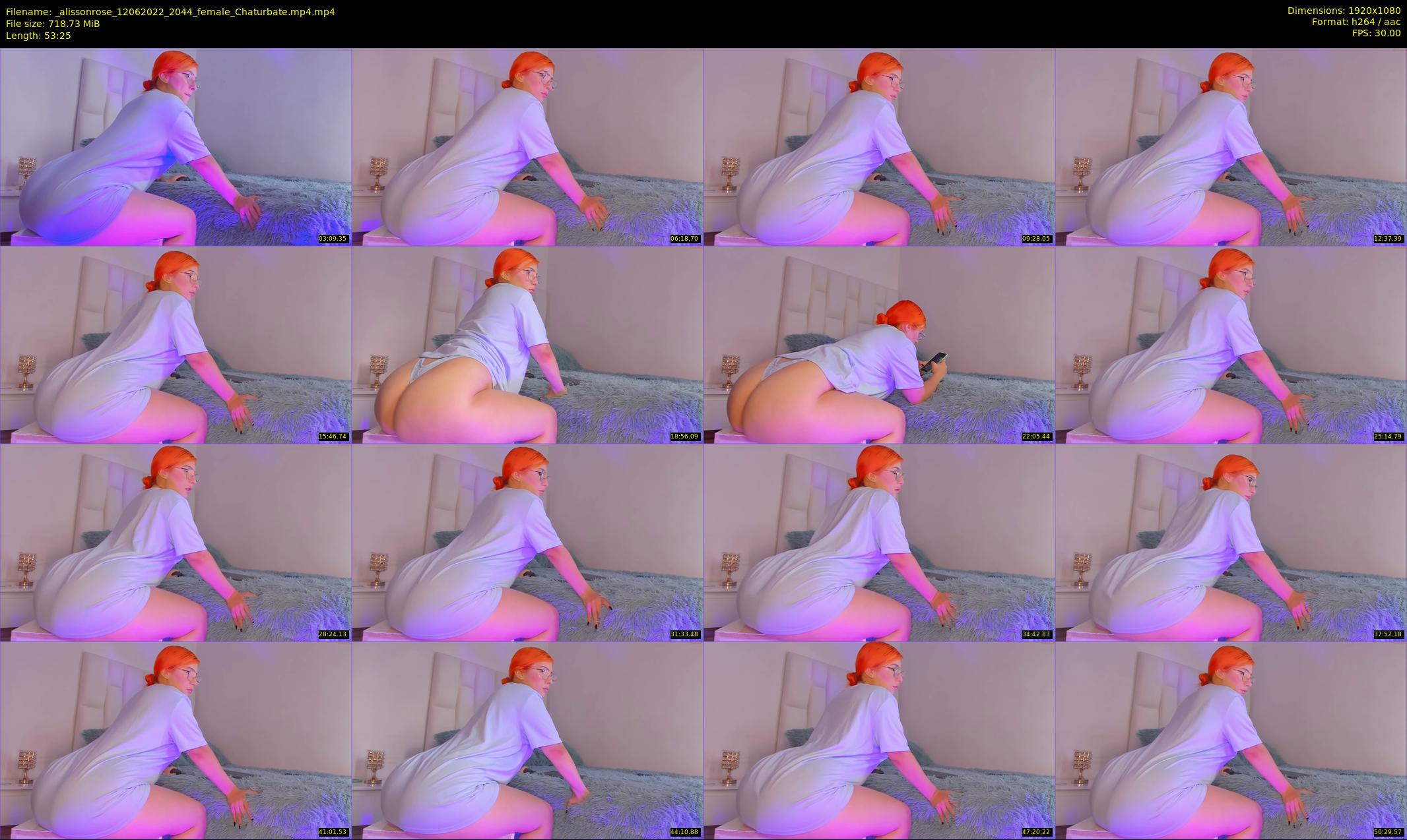 _alissonrose — 54 minute Chaturbate female cam show recording, 1080p, Jun 12, 2022