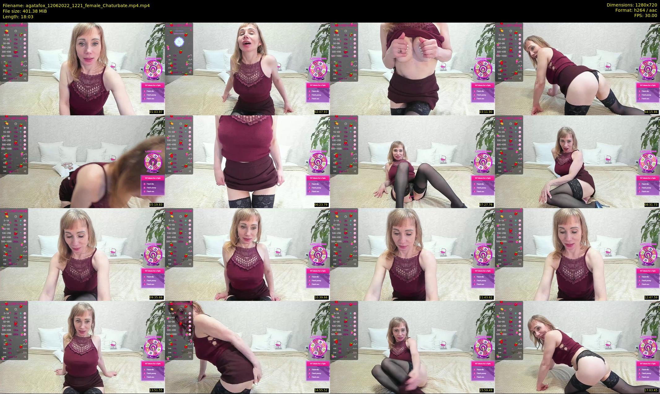 agatafox — 19 minute Chaturbate female cam show recording, 720p, Jun 12, 2022