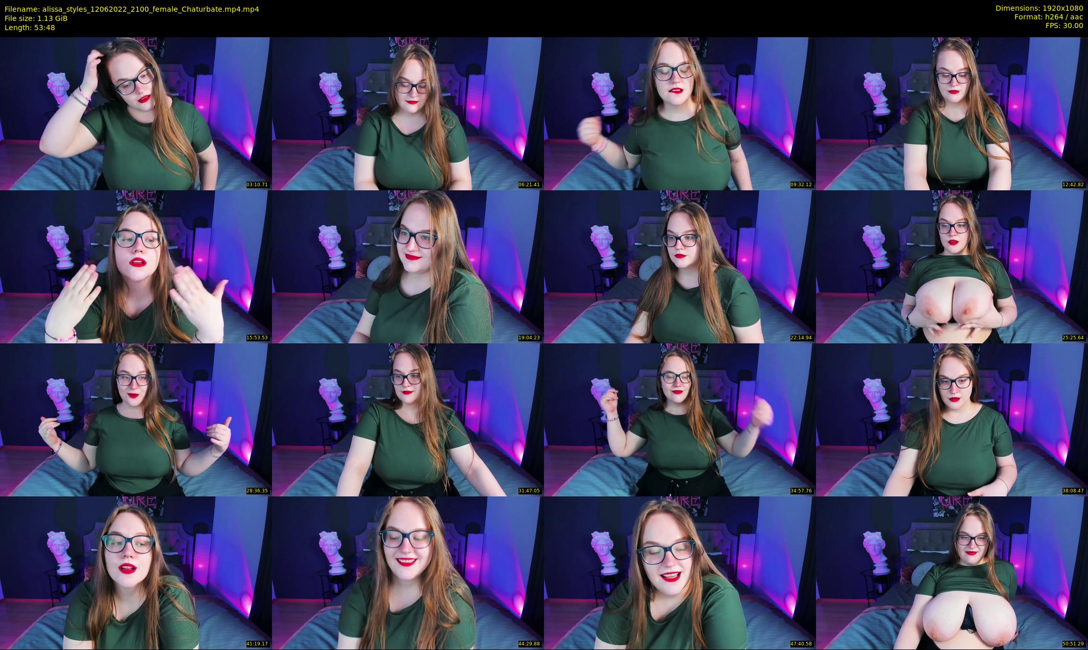 alissa_styles — 54 minute Chaturbate female cam show recording, 1080p, Jun 12, 2022