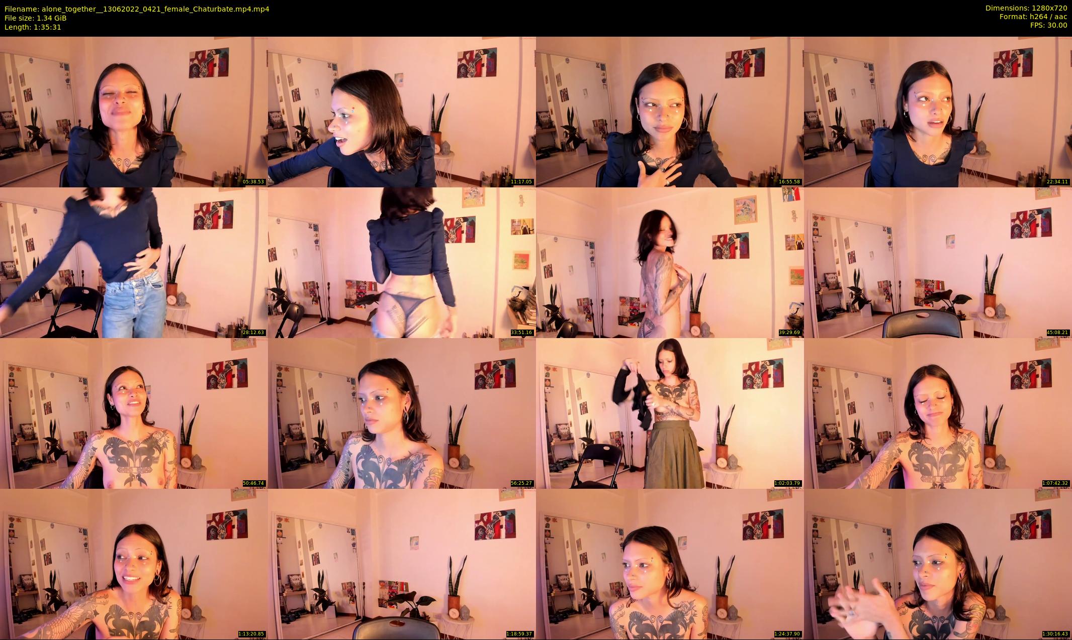 alone_together_ — 96 minute Chaturbate female cam show recording, 720p, Jun 13, 2022