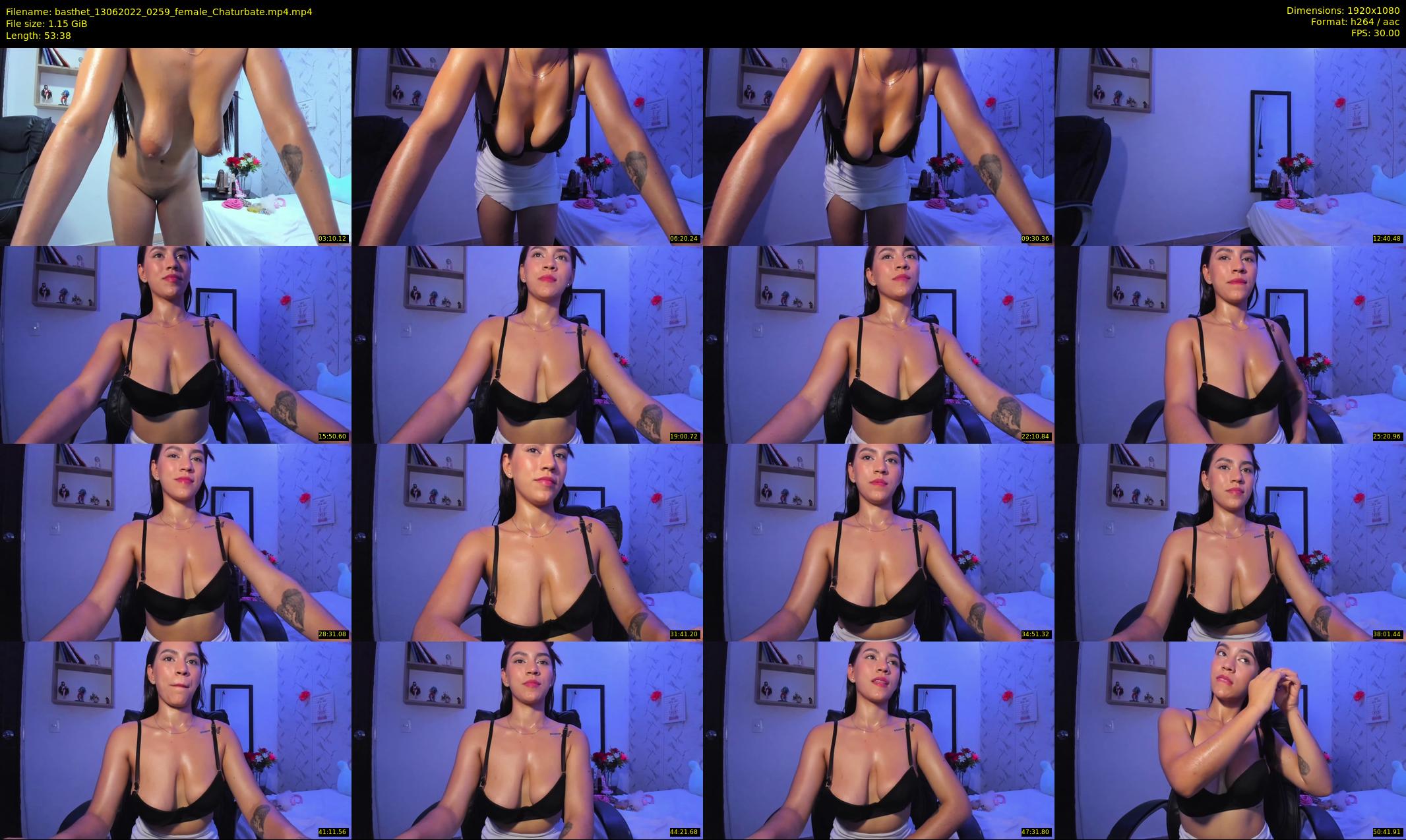 basthet — 54 minute Chaturbate female cam show recording, 1080p, Jun 13, 2022