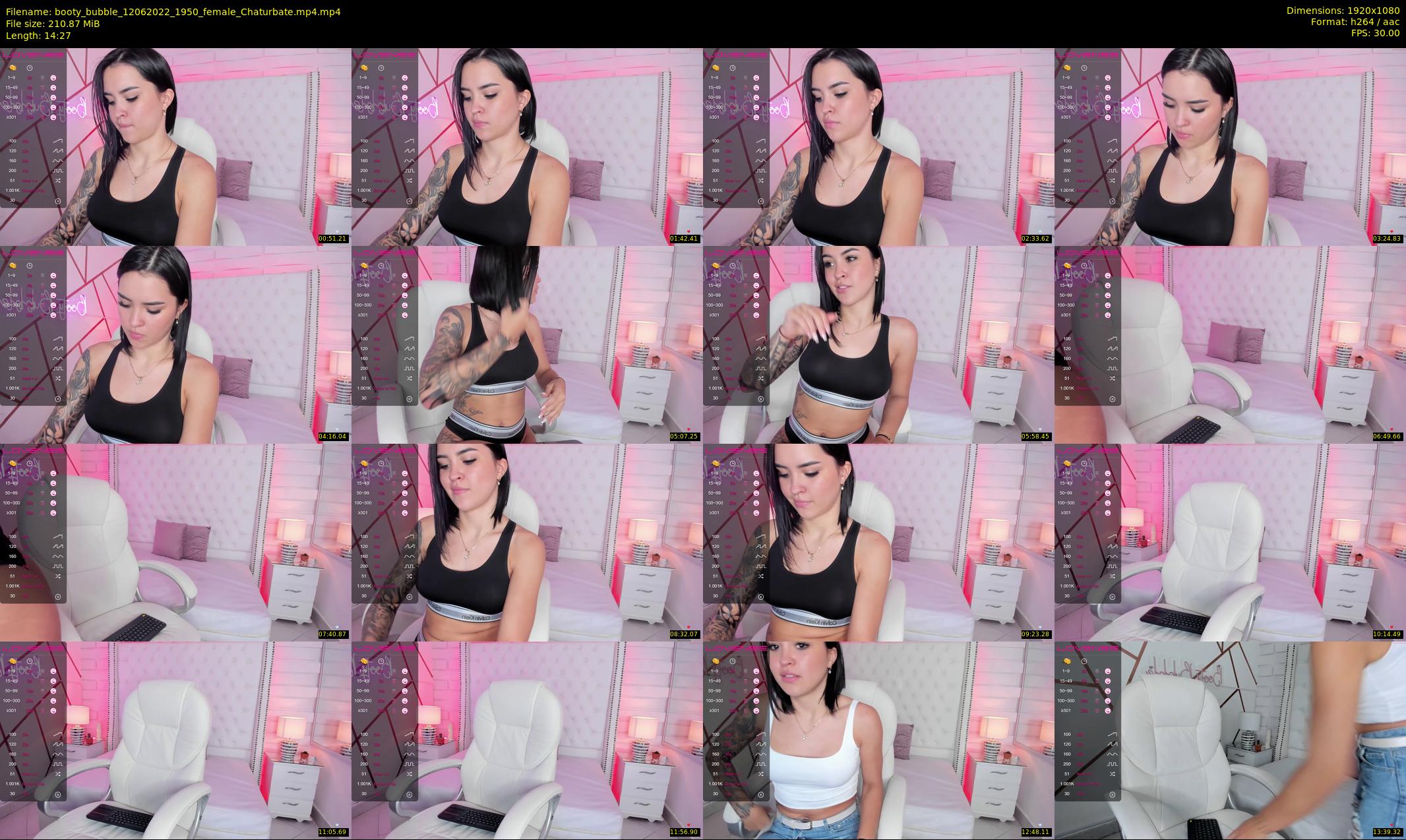 booty_bubble — 15 minute Chaturbate female cam show recording, 1080p, Jun 12, 2022