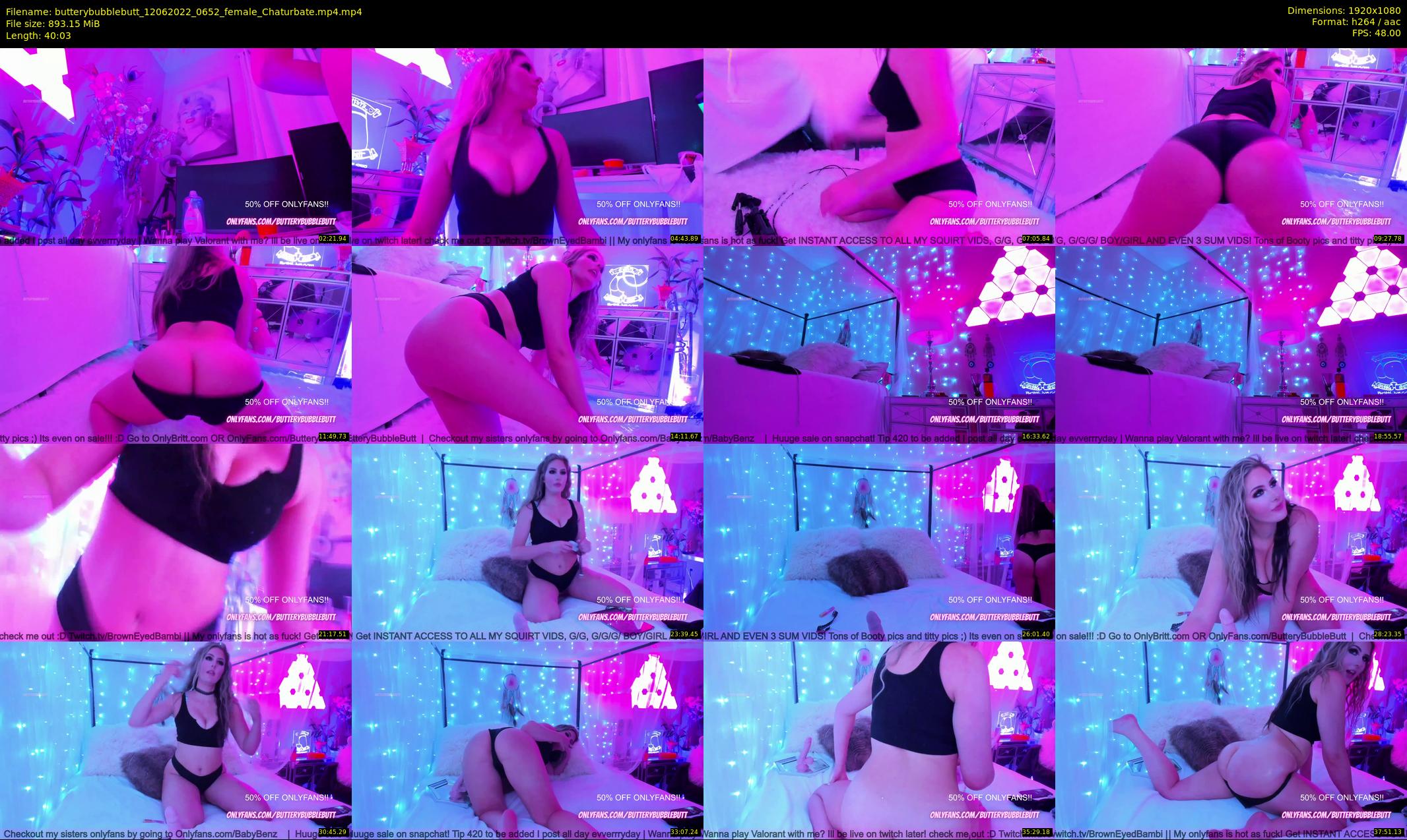 butterybubblebutt — 41 minute Chaturbate couple cam show recording, 1080p, Jun 12, 2022