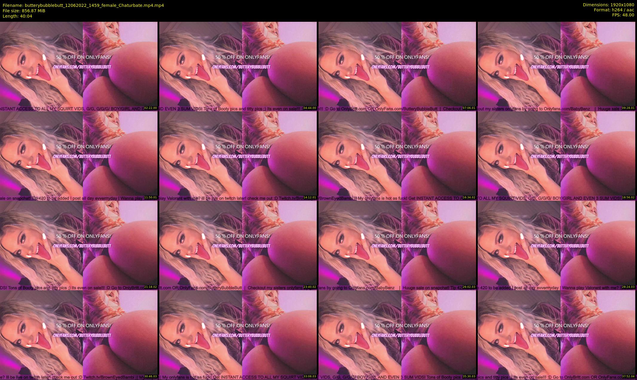 butterybubblebutt — 41 minute Chaturbate couple cam show recording, 1080p, Jun 12, 2022
