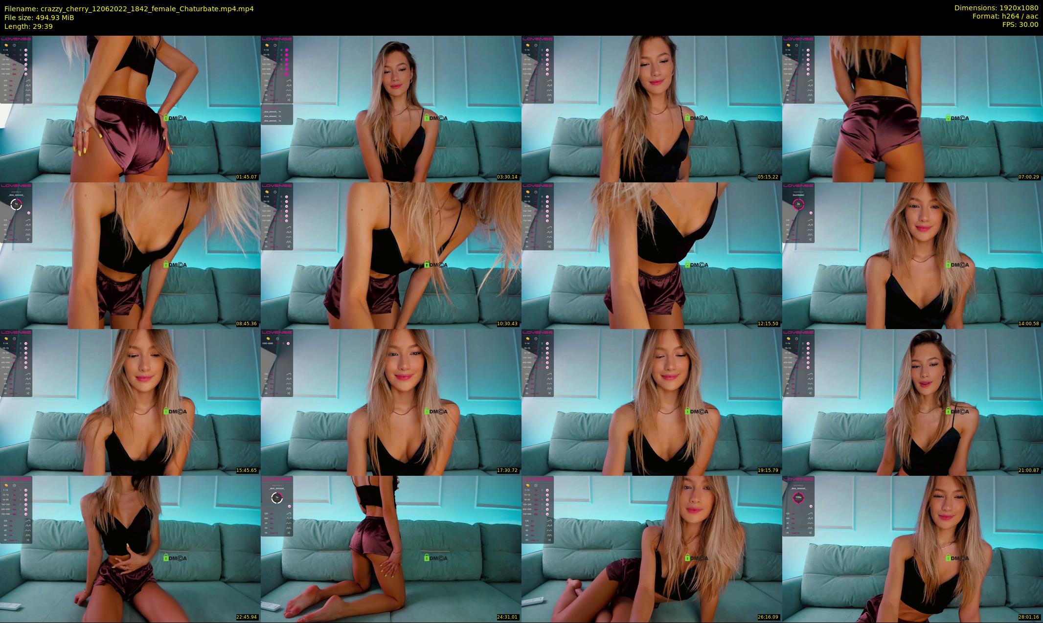 crazzy_cherry — 30 minute Chaturbate female cam show recording, 1080p, Jun 12, 2022