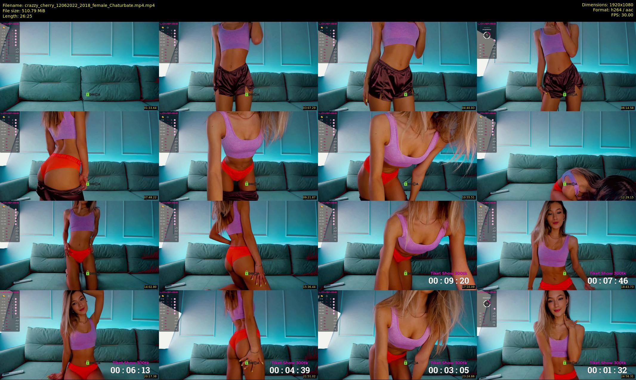 crazzy_cherry — 27 minute Chaturbate female cam show recording, 1080p, Jun 12, 2022