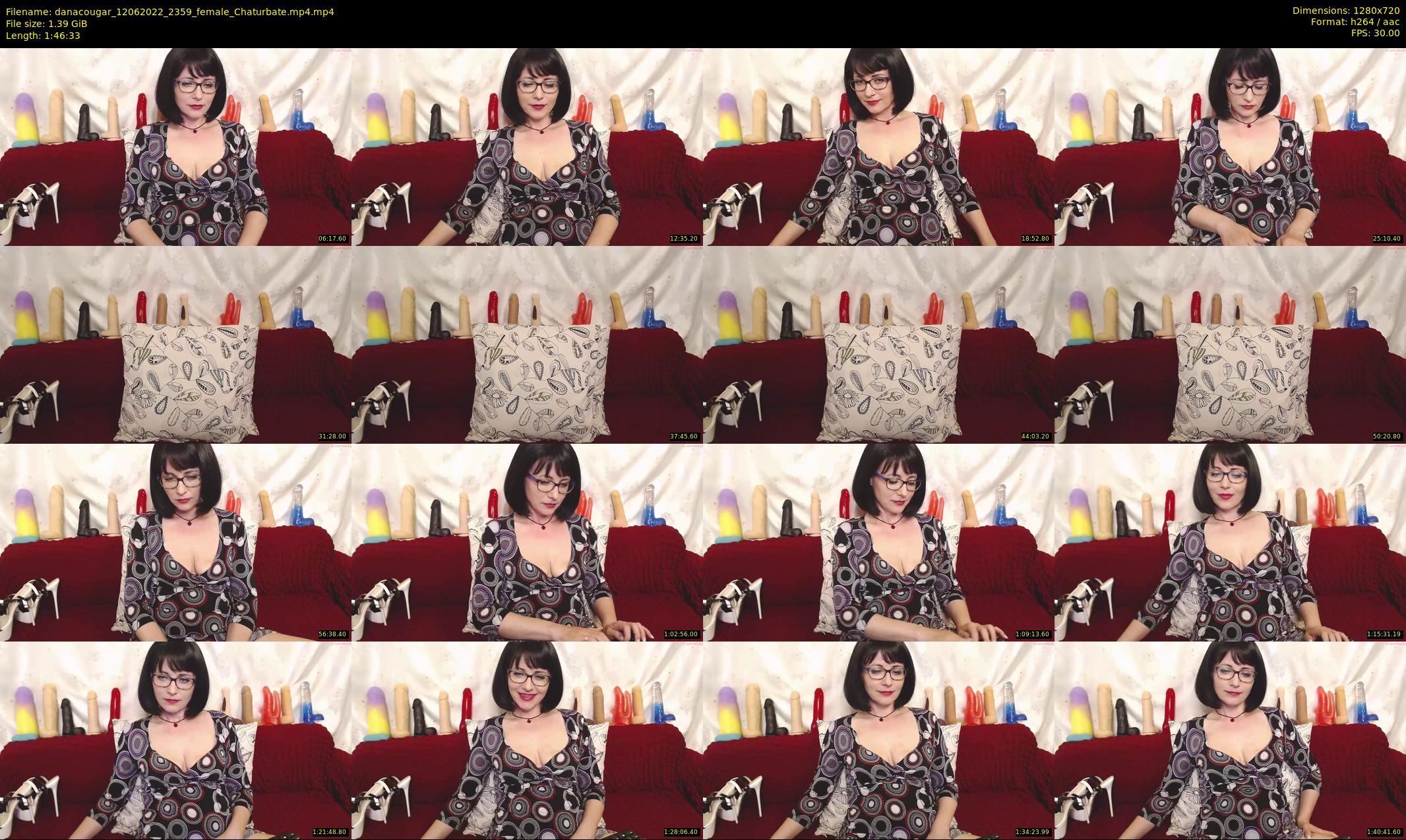 danacougar — 107 minute Chaturbate female cam show recording, 720p, Jun 12, 2022