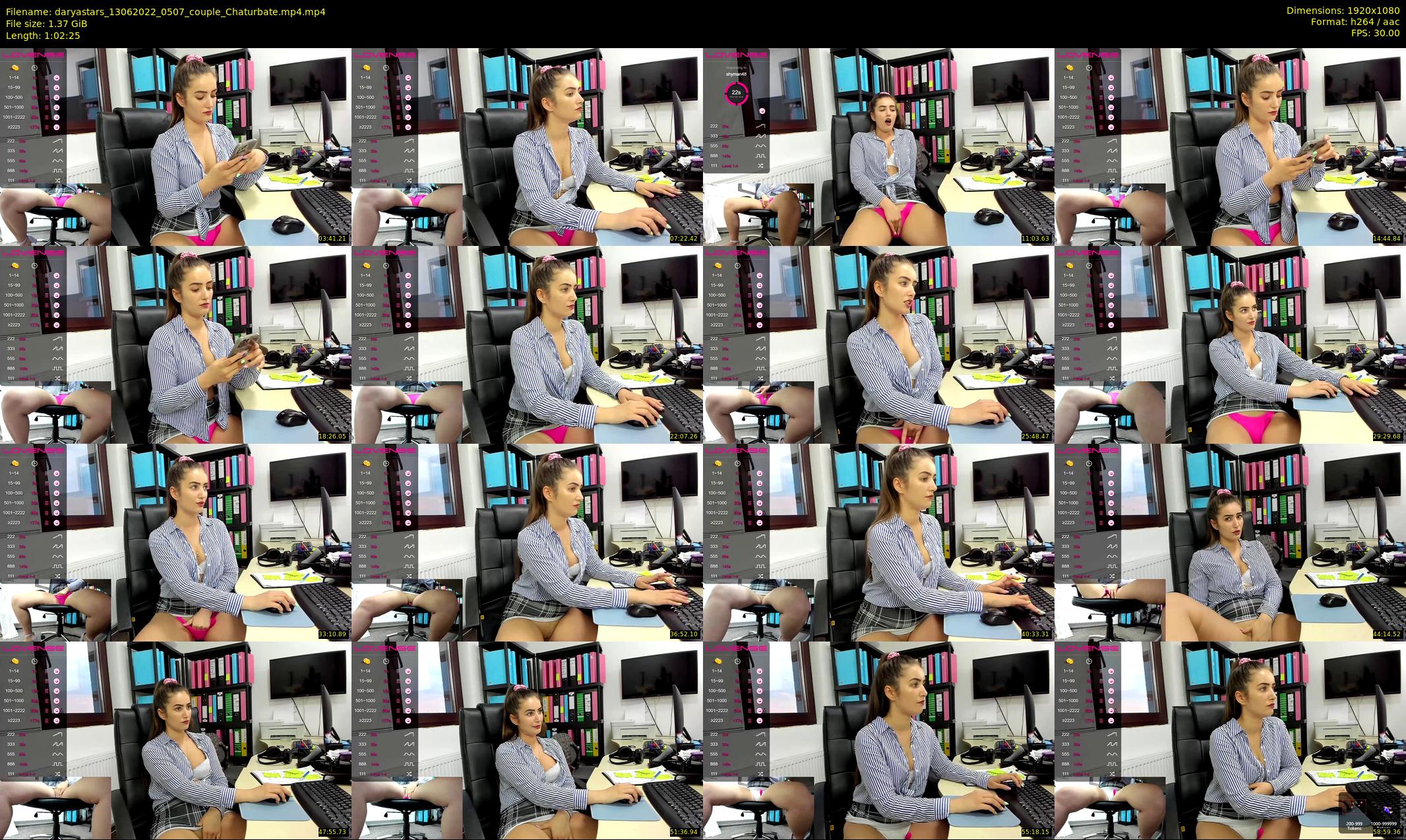 daryastars — 63 minute Chaturbate couple cam show recording, 1080p, Jun 13, 2022