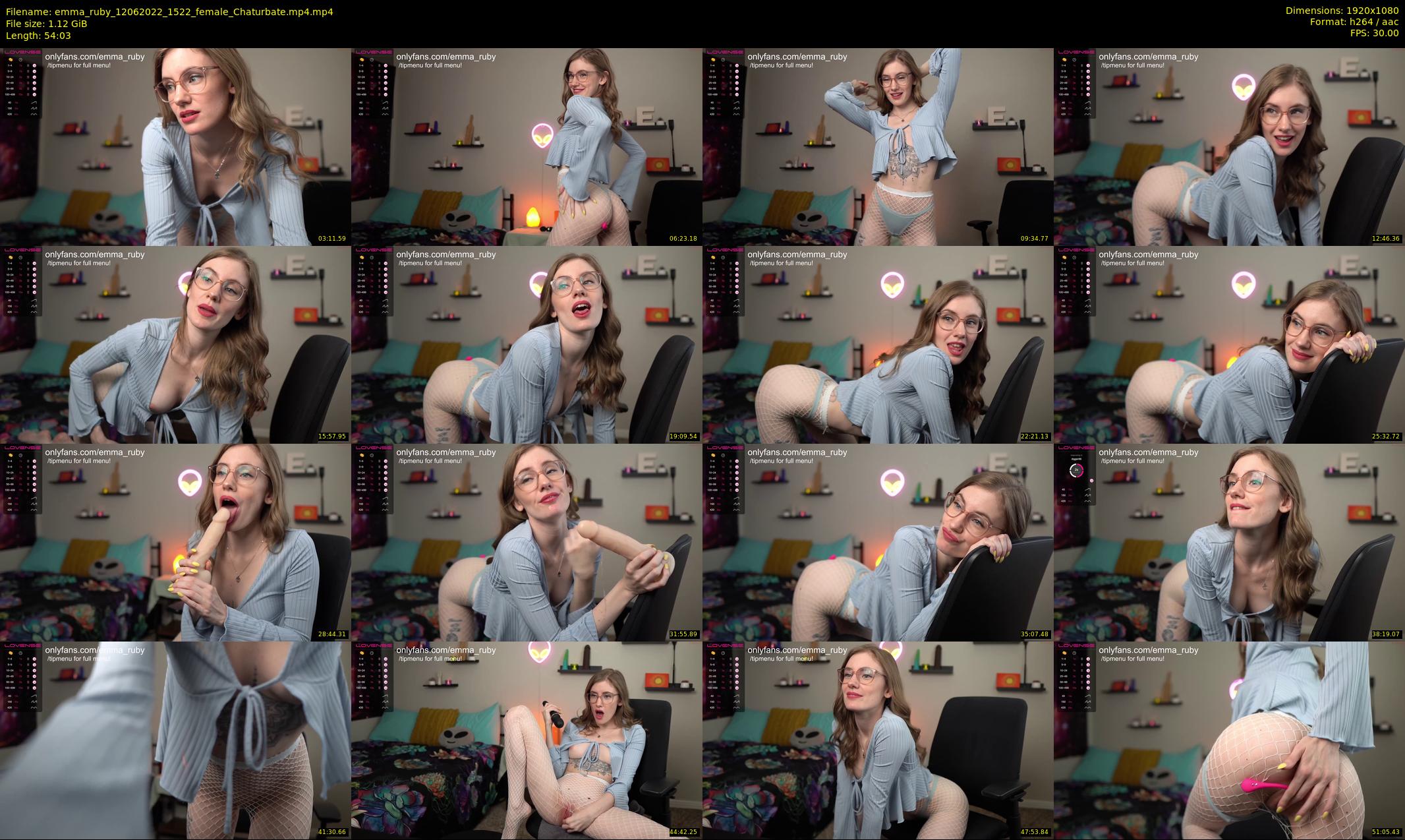 emma_ruby — 55 minute Chaturbate female cam show recording, 1080p, Jun 12, 2022