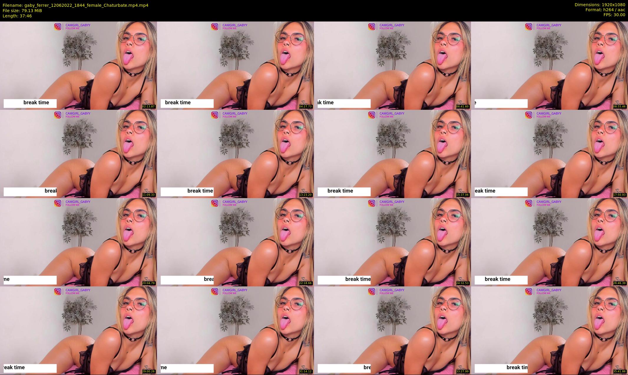 gaby_ferrer — 38 minute Chaturbate female cam show recording, 1080p, Jun 12, 2022