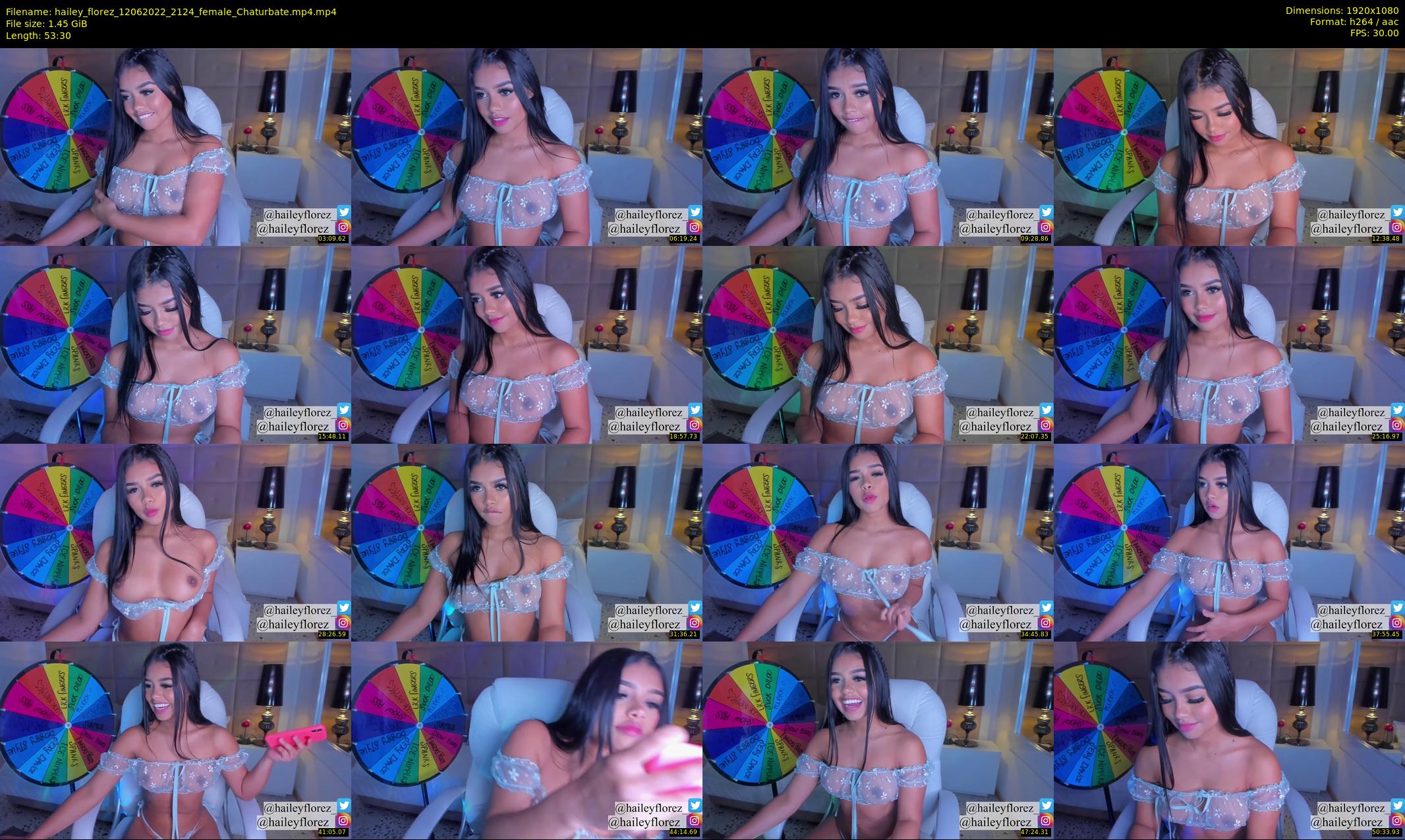 hailey_florez — 54 minute Chaturbate female cam show recording, 1080p, Jun 12, 2022