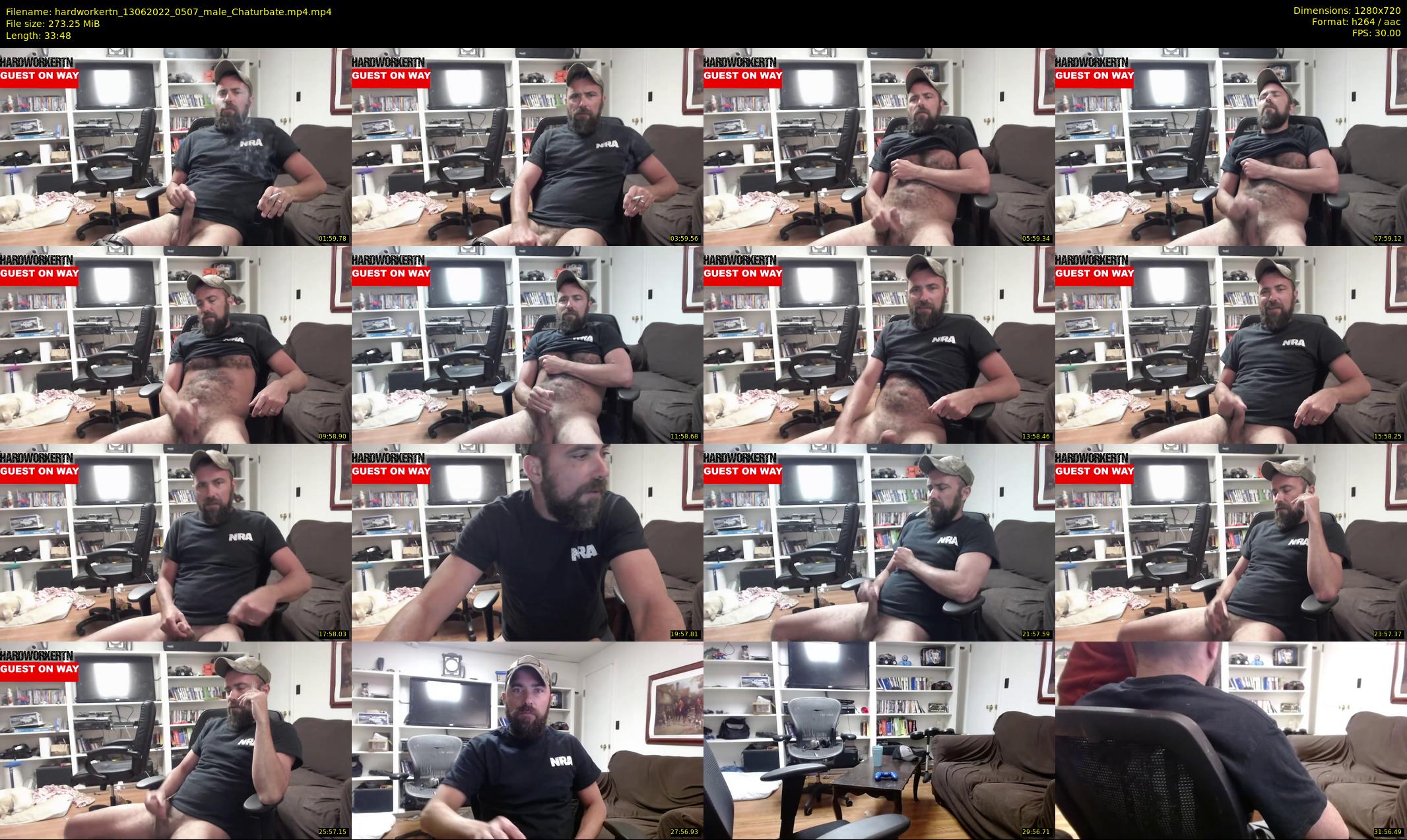 hardworkertn — 34 minute Chaturbate male cam show recording, 720p, Jun 13, 2022