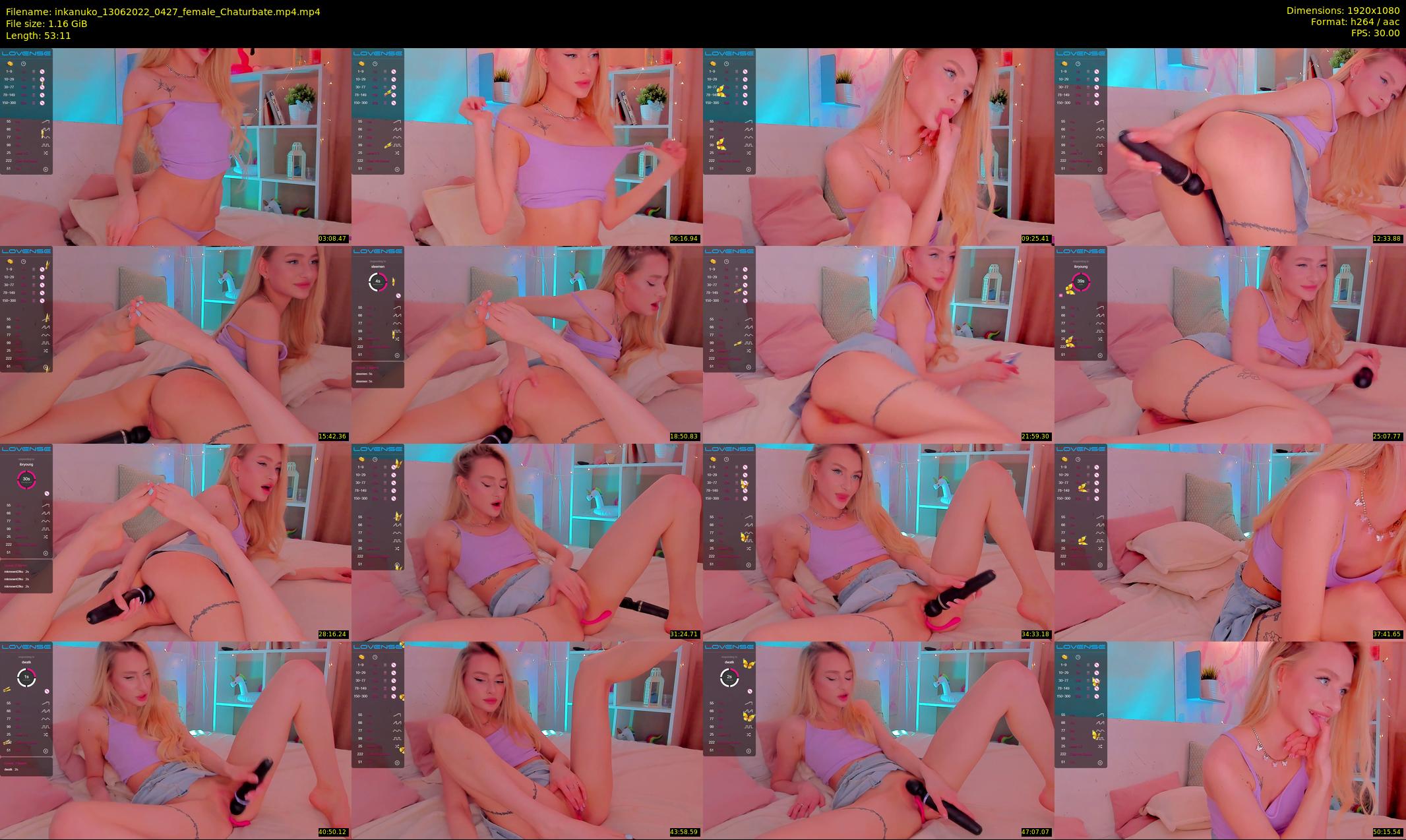 inkanuko — 54 minute Chaturbate couple cam show recording, 1080p, Jun 13, 2022