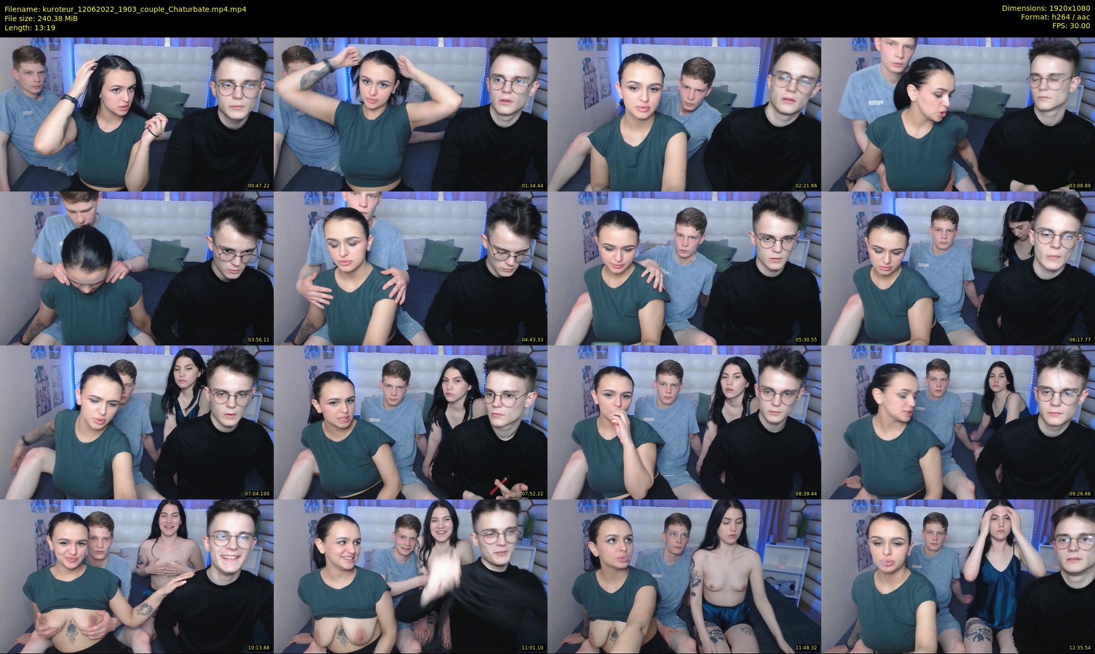 kuroteur — 14 minute Chaturbate couple cam show recording, 1080p, Jun 12, 2022