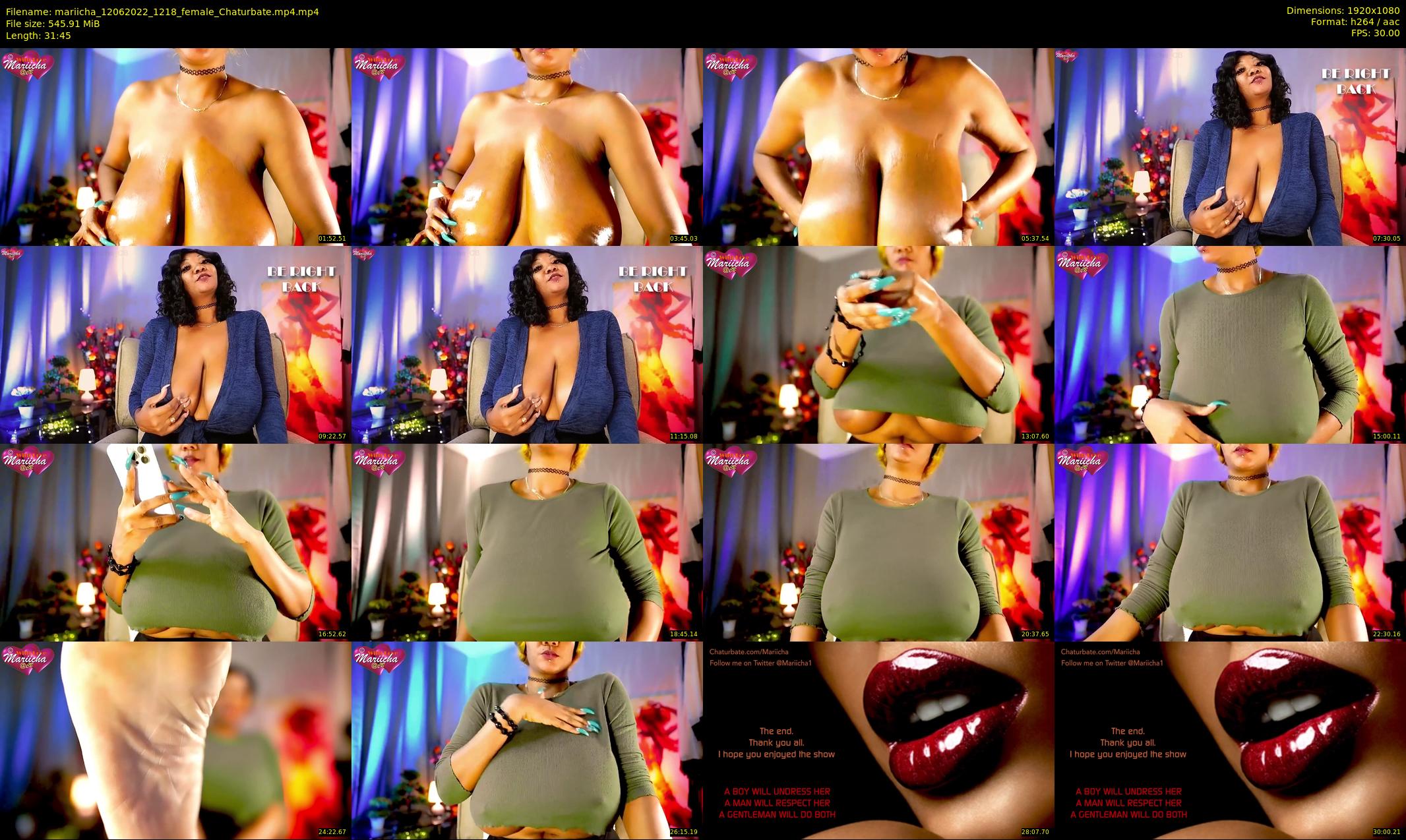 mariicha — 32 minute Chaturbate female cam show recording, 1080p, Jun 12, 2022