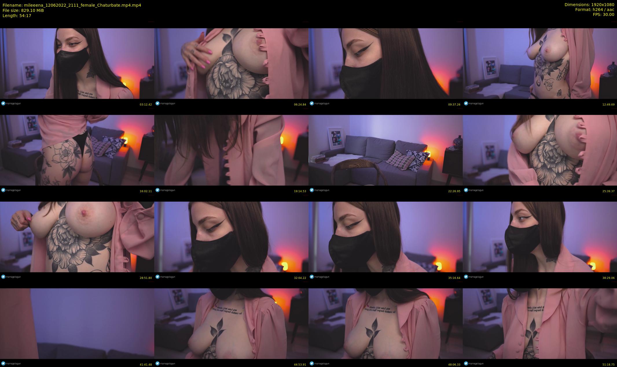 mileeena — 55 minute Chaturbate female cam show recording, 1080p, Jun 12, 2022