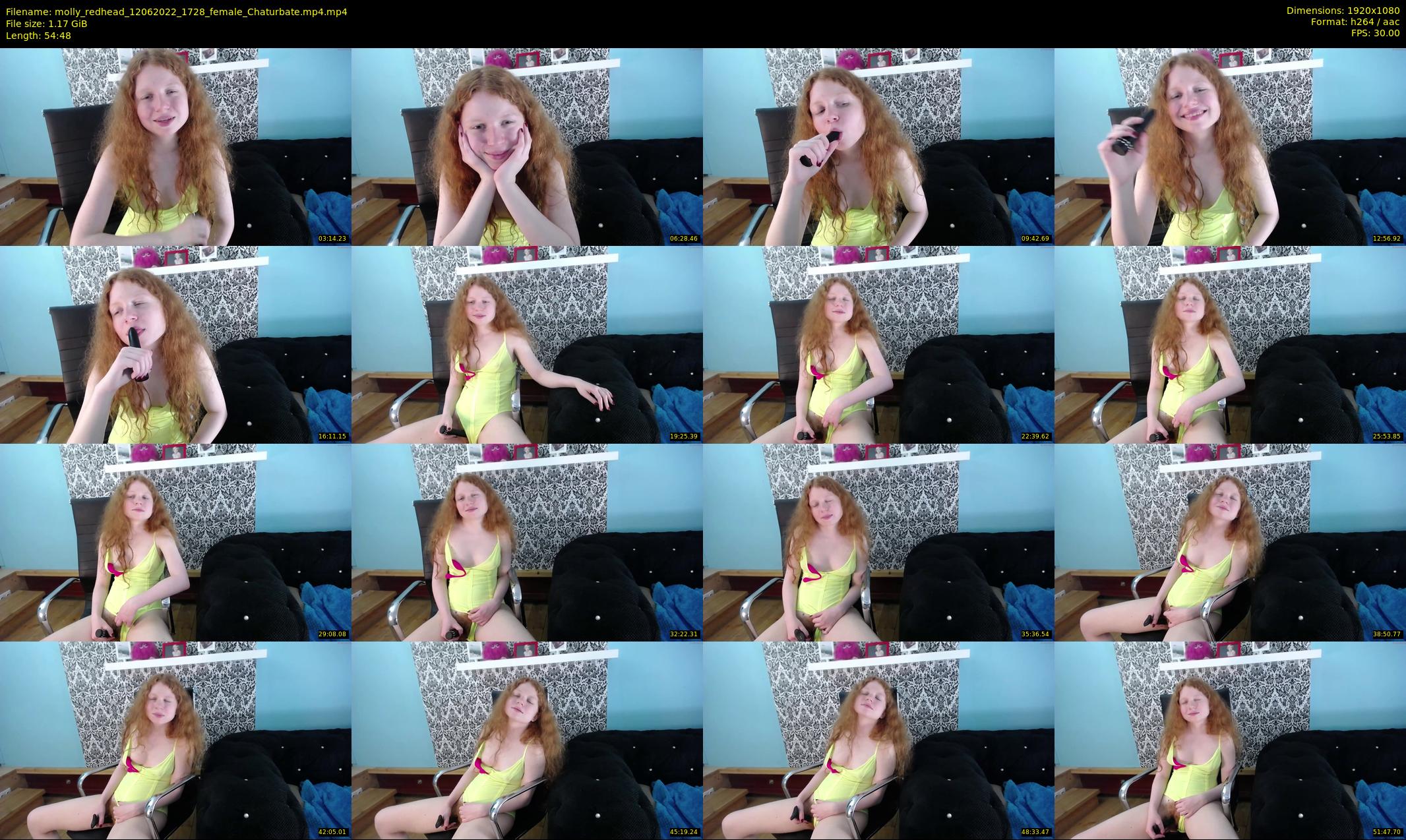 molly_redhead — 55 minute Chaturbate female cam show recording, 1080p, Jun 12, 2022