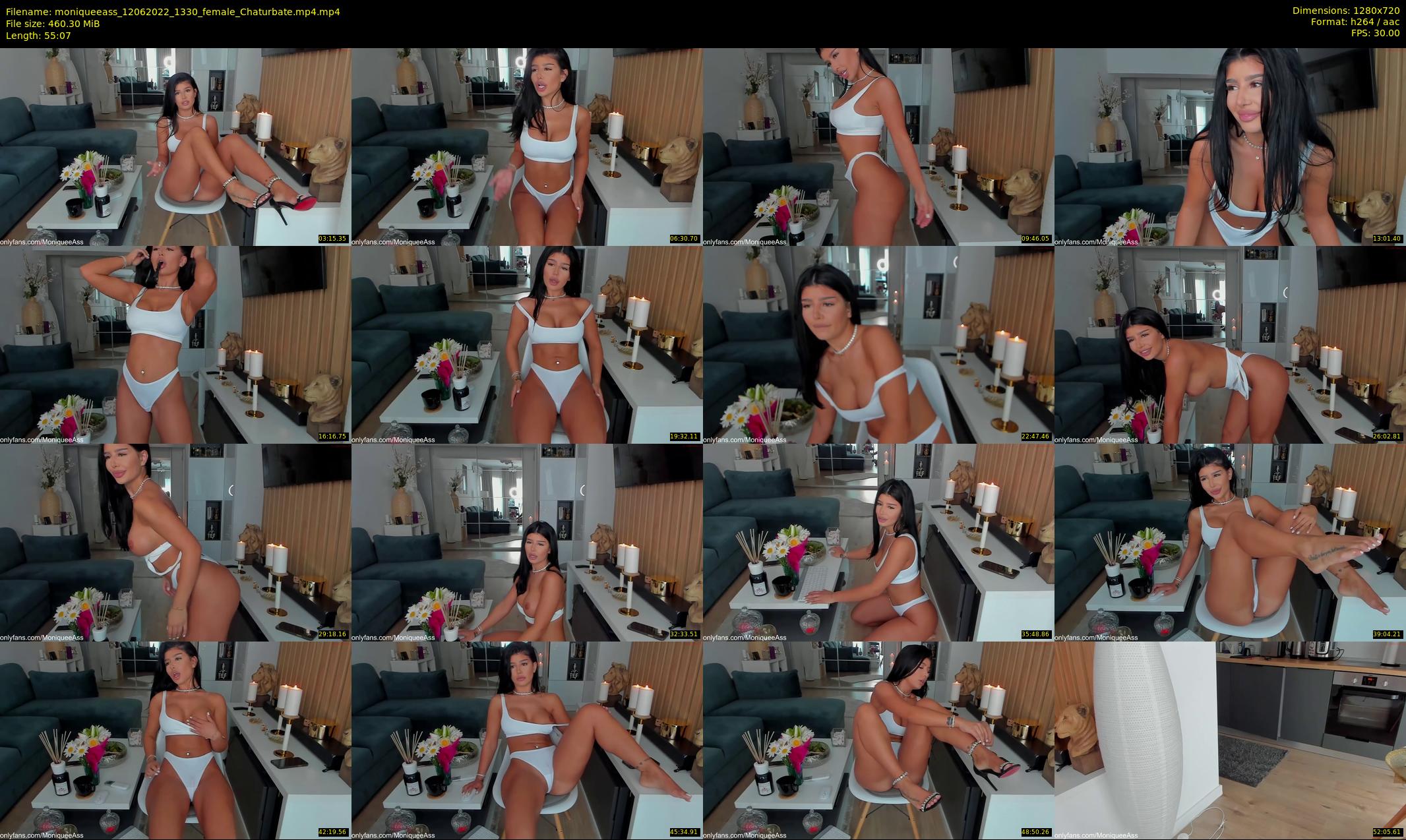 moniqueeass — 56 minute Chaturbate female cam show recording, 720p, Jun 12, 2022