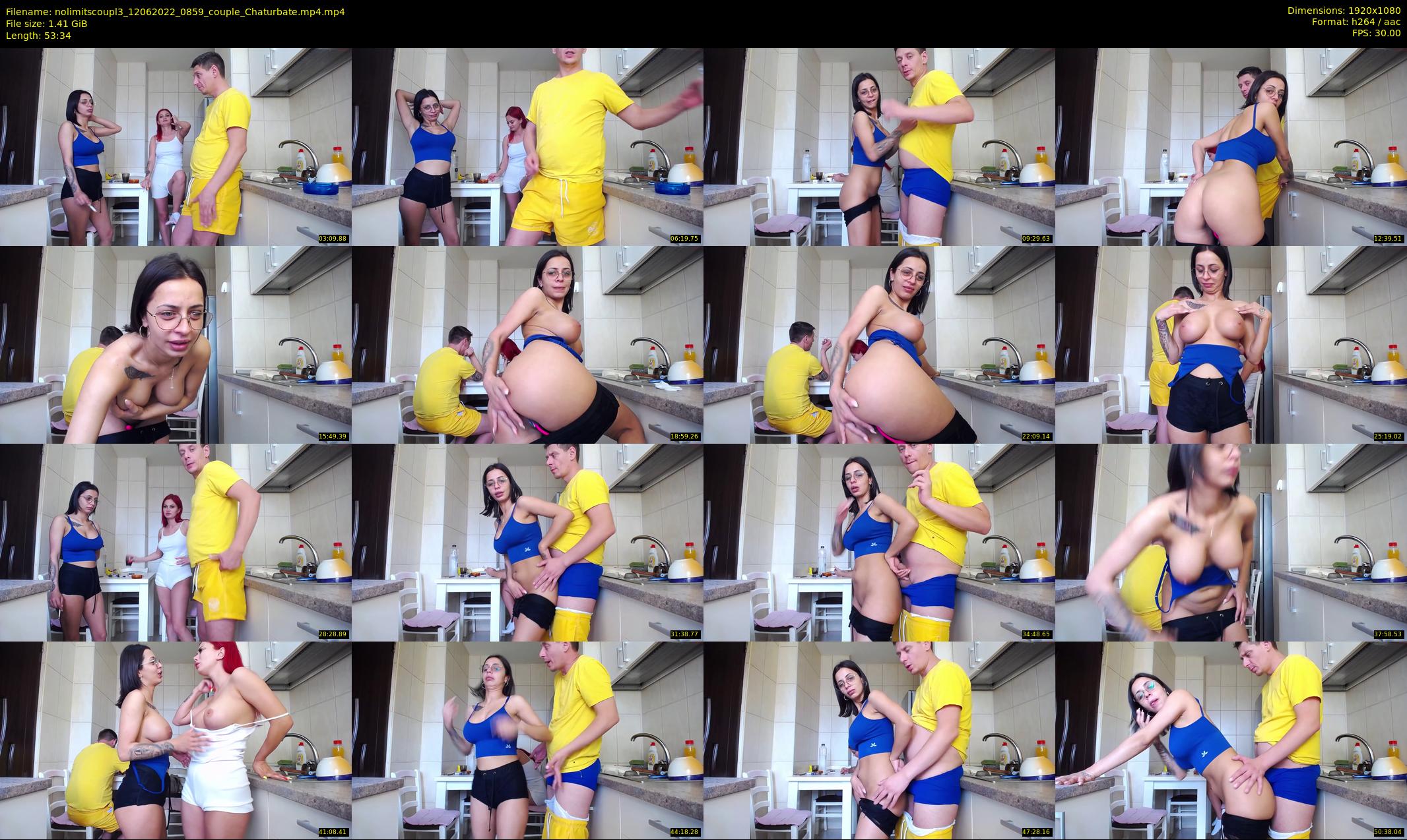nolimitscoupl3 — 54 minute Chaturbate couple cam show recording, 1080p, Jun 12, 2022