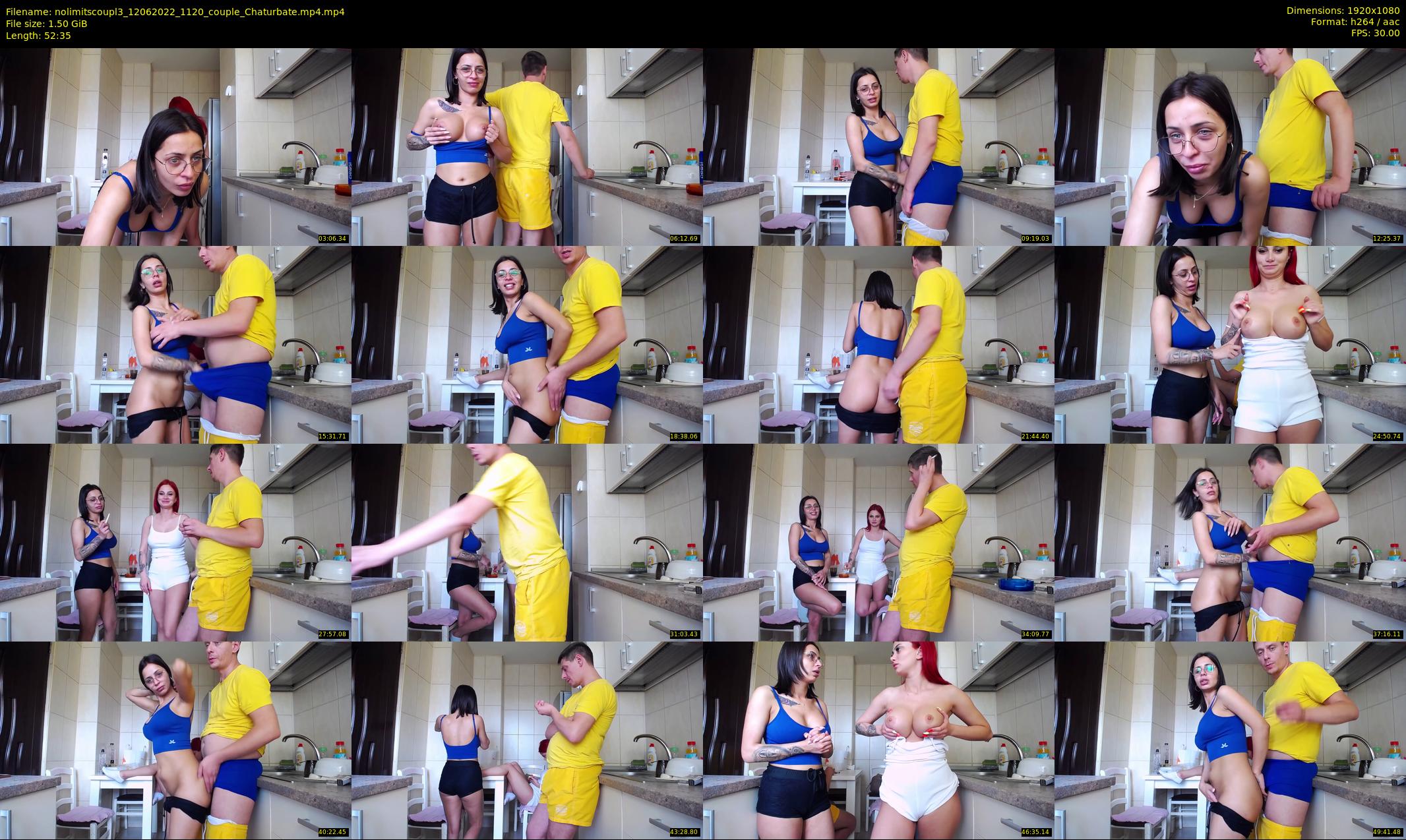 nolimitscoupl3 — 53 minute Chaturbate couple cam show recording, 1080p, Jun 12, 2022