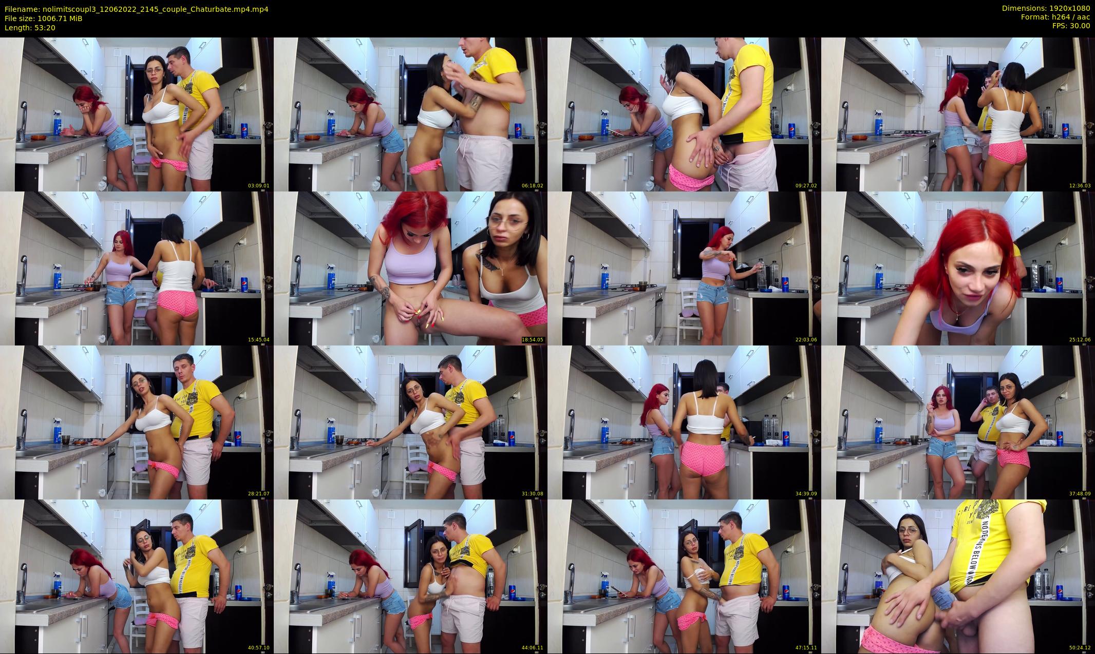 nolimitscoupl3 — 54 minute Chaturbate couple cam show recording, 1080p, Jun 12, 2022