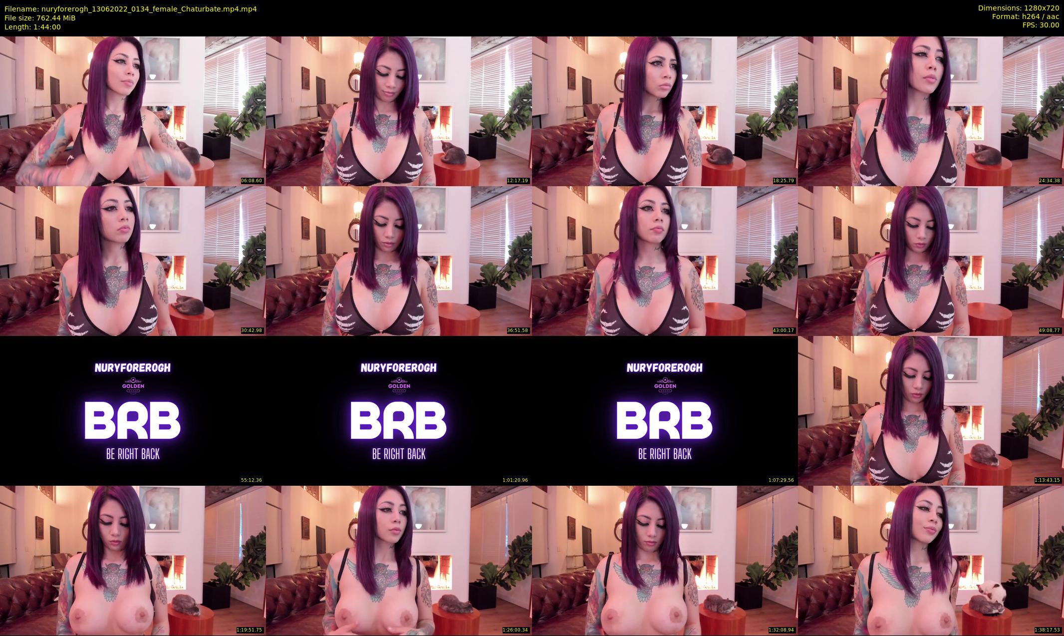 nuryforerogh — 104 minute Chaturbate female cam show recording, 720p, Jun 13, 2022