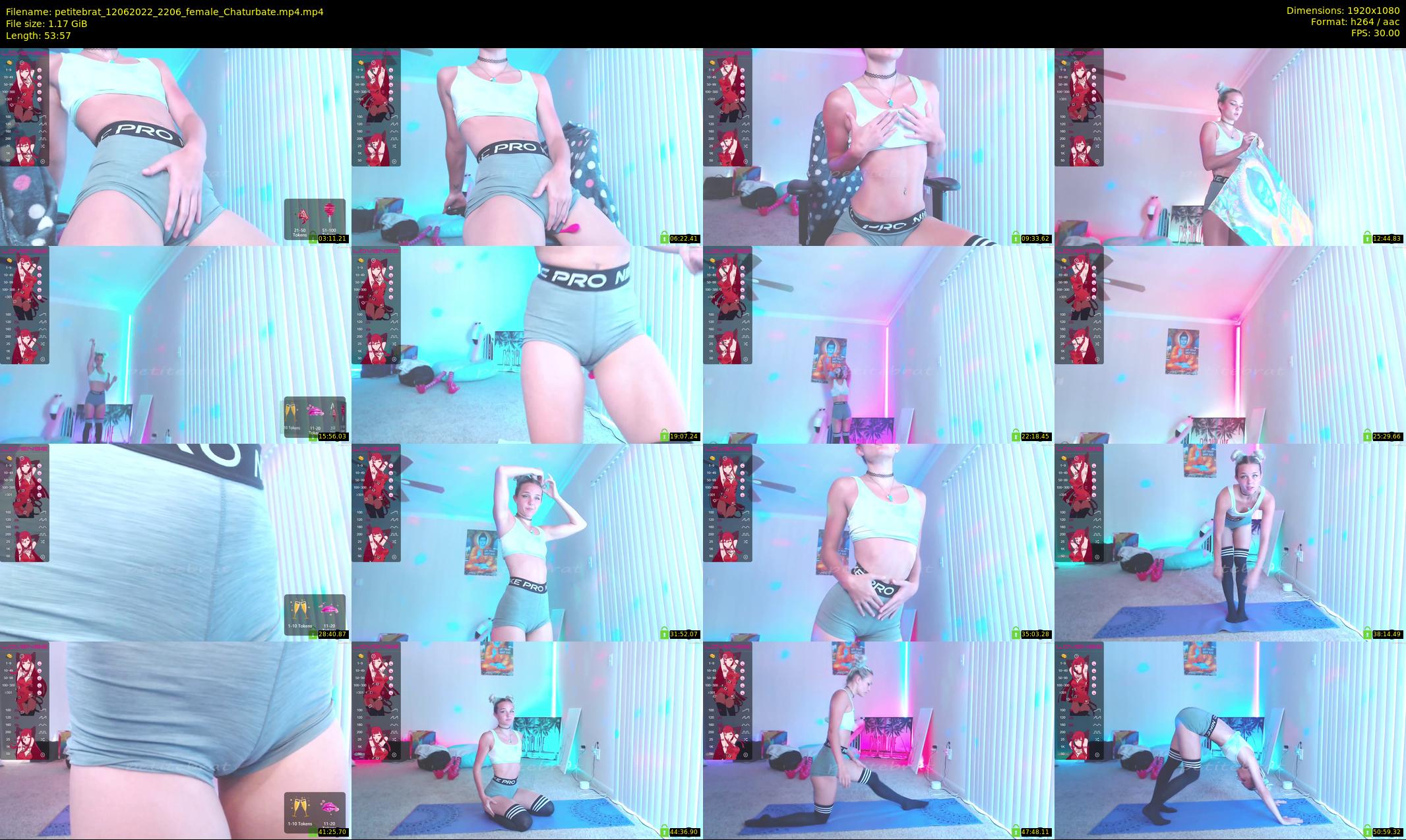 petitebrat — 54 minute Chaturbate female cam show recording, 1080p, Jun 12, 2022