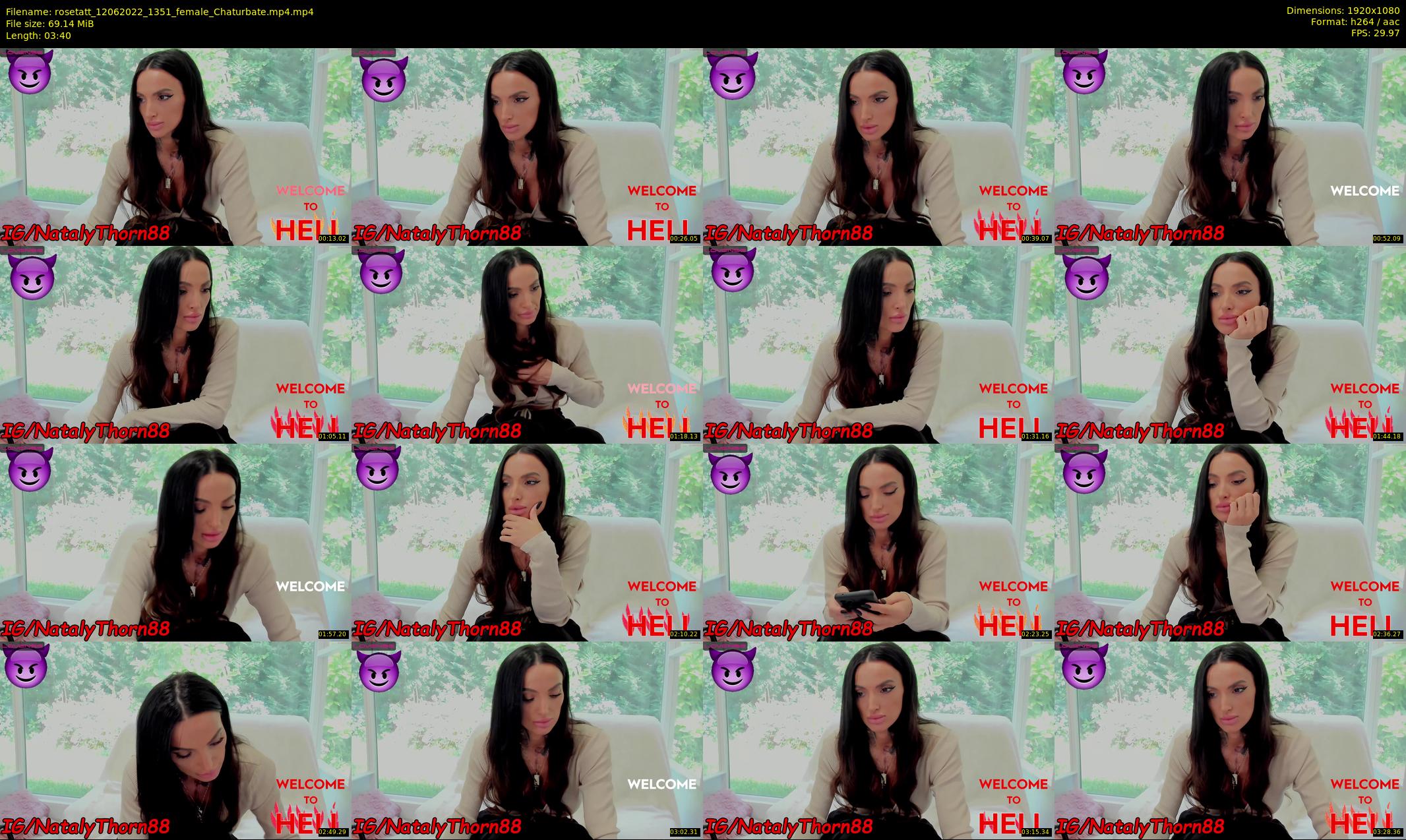 rosetatt — 4 minute Chaturbate female cam show recording, 1080p, Jun 12, 2022