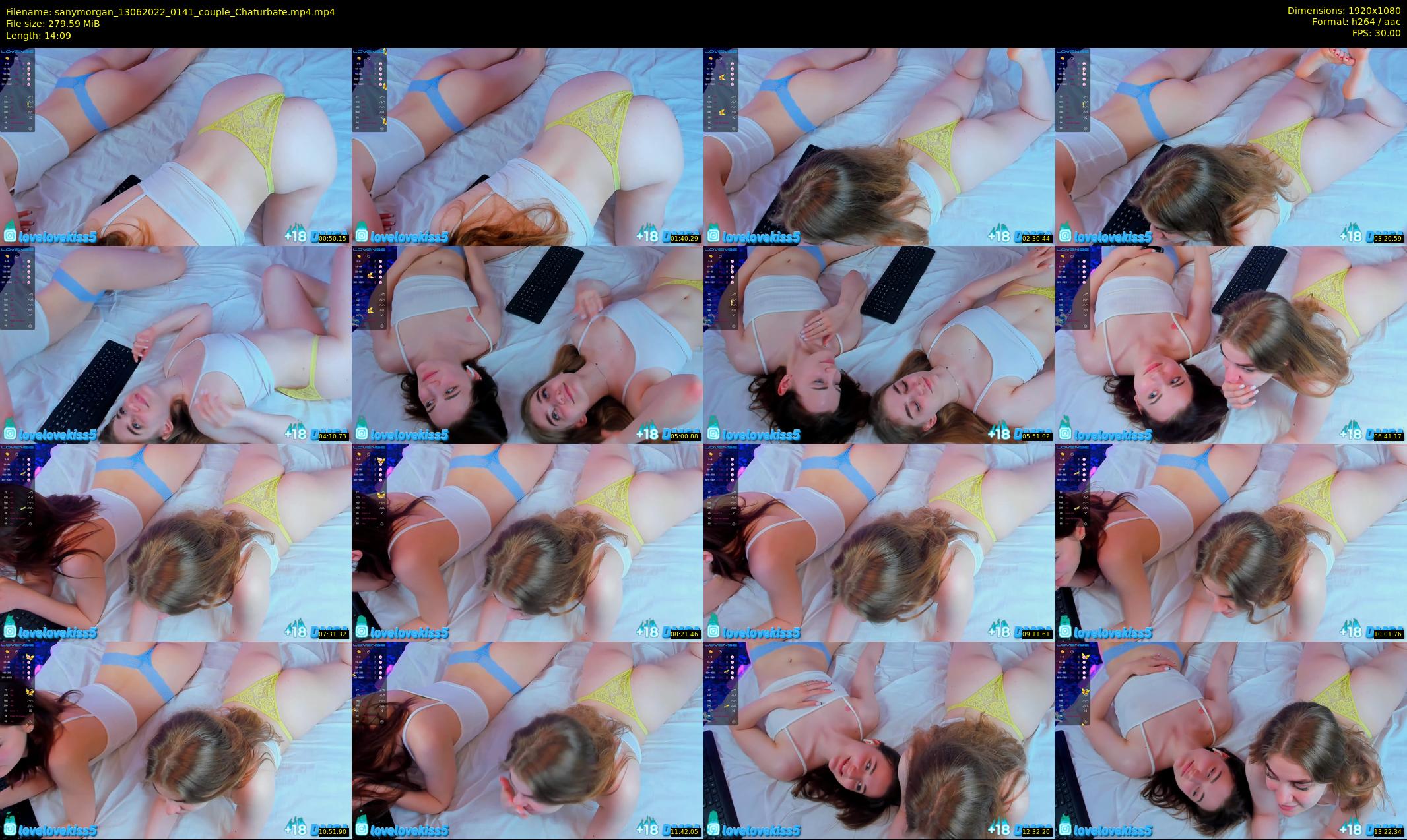 sanymorgan — 15 minute Chaturbate couple cam show recording, 1080p, Jun 13, 2022