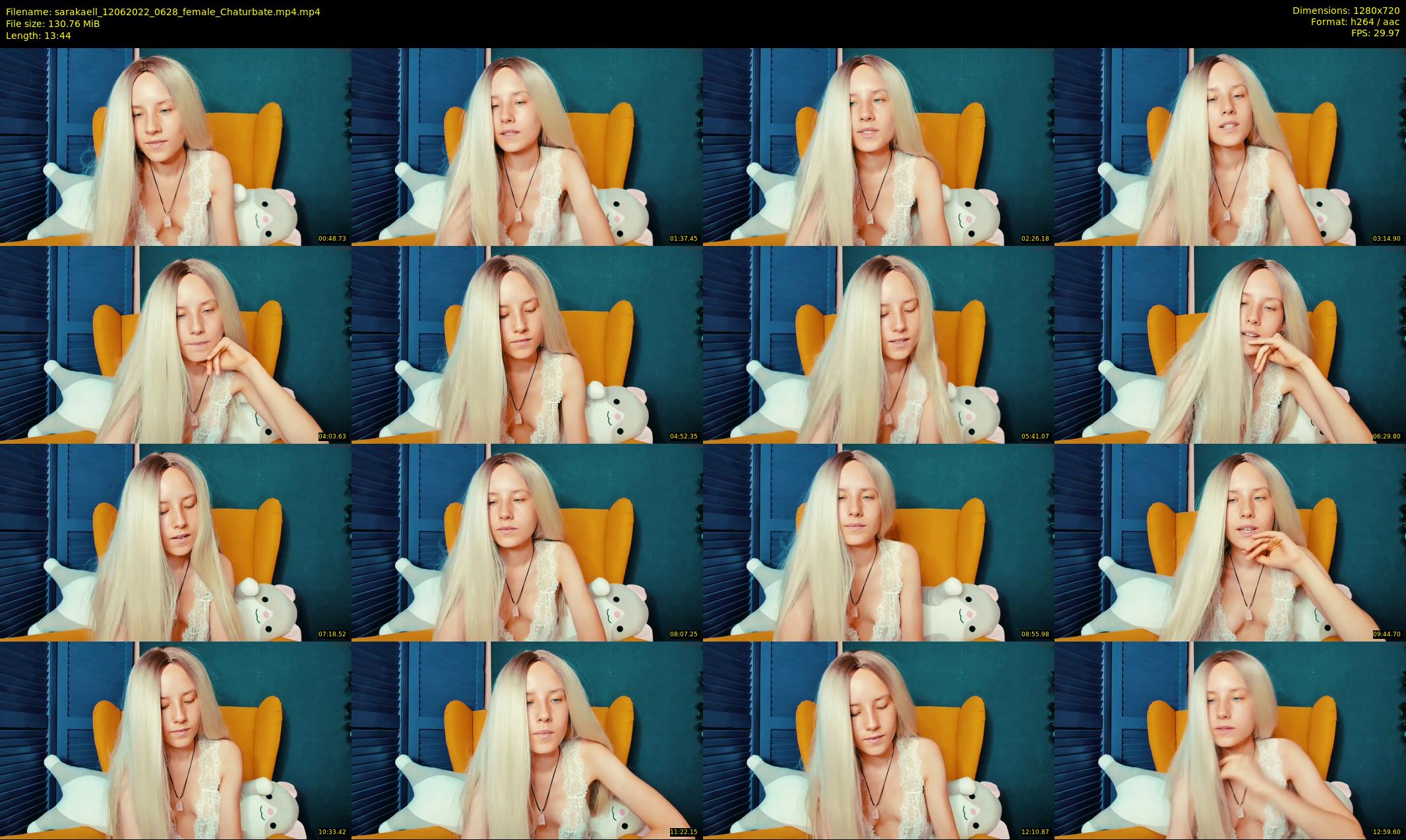 sarakaell — 14 minute Chaturbate female cam show recording, 720p, Jun 12, 2022