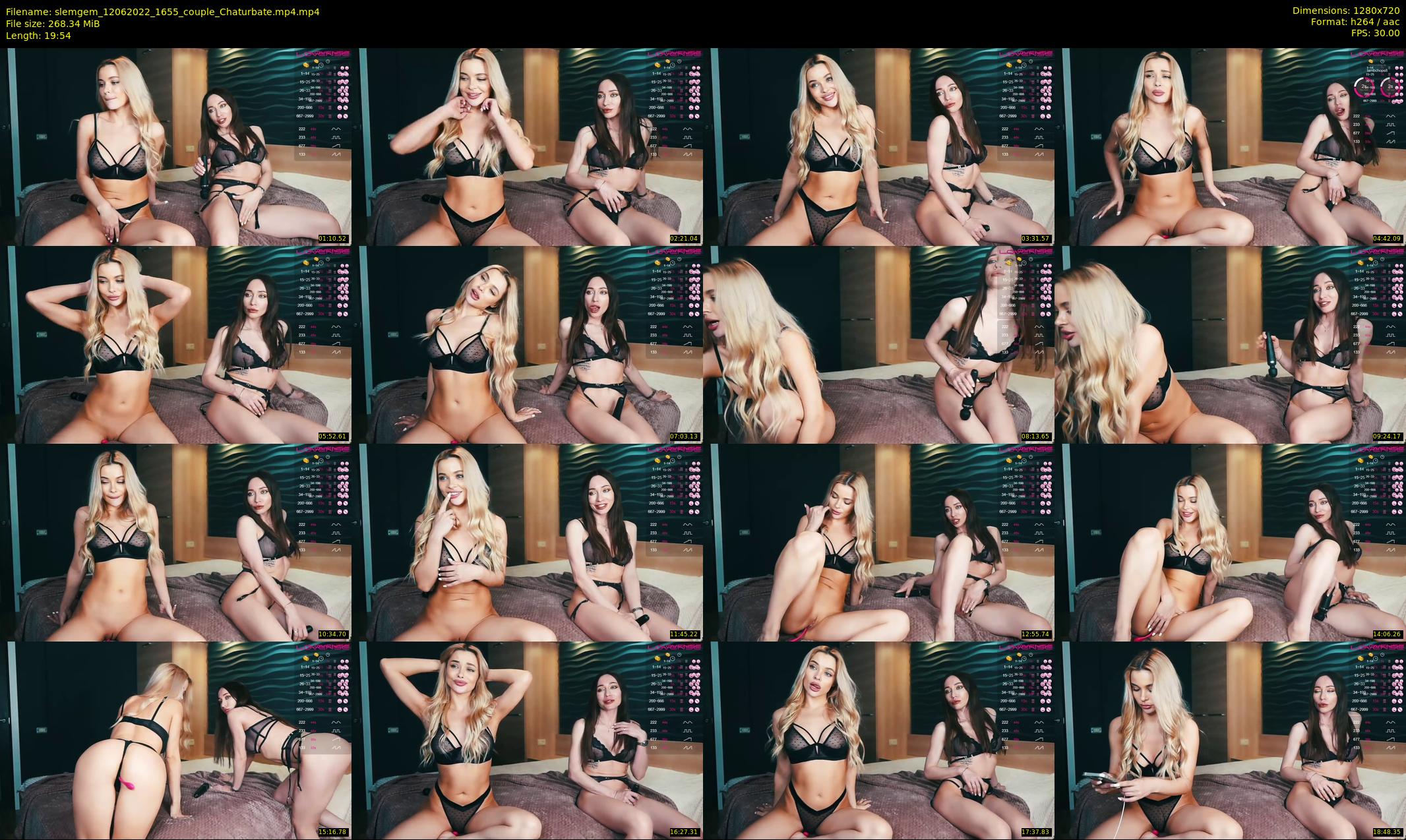 slemgem — 20 minute Chaturbate couple cam show recording, 720p, Jun 12, 2022
