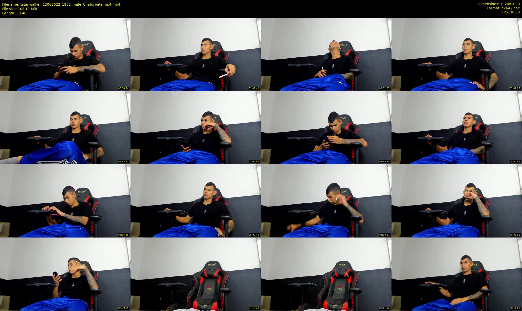 tatanwalker — 9 minute Chaturbate male cam show recording, 1080p, Jun 12, 2022