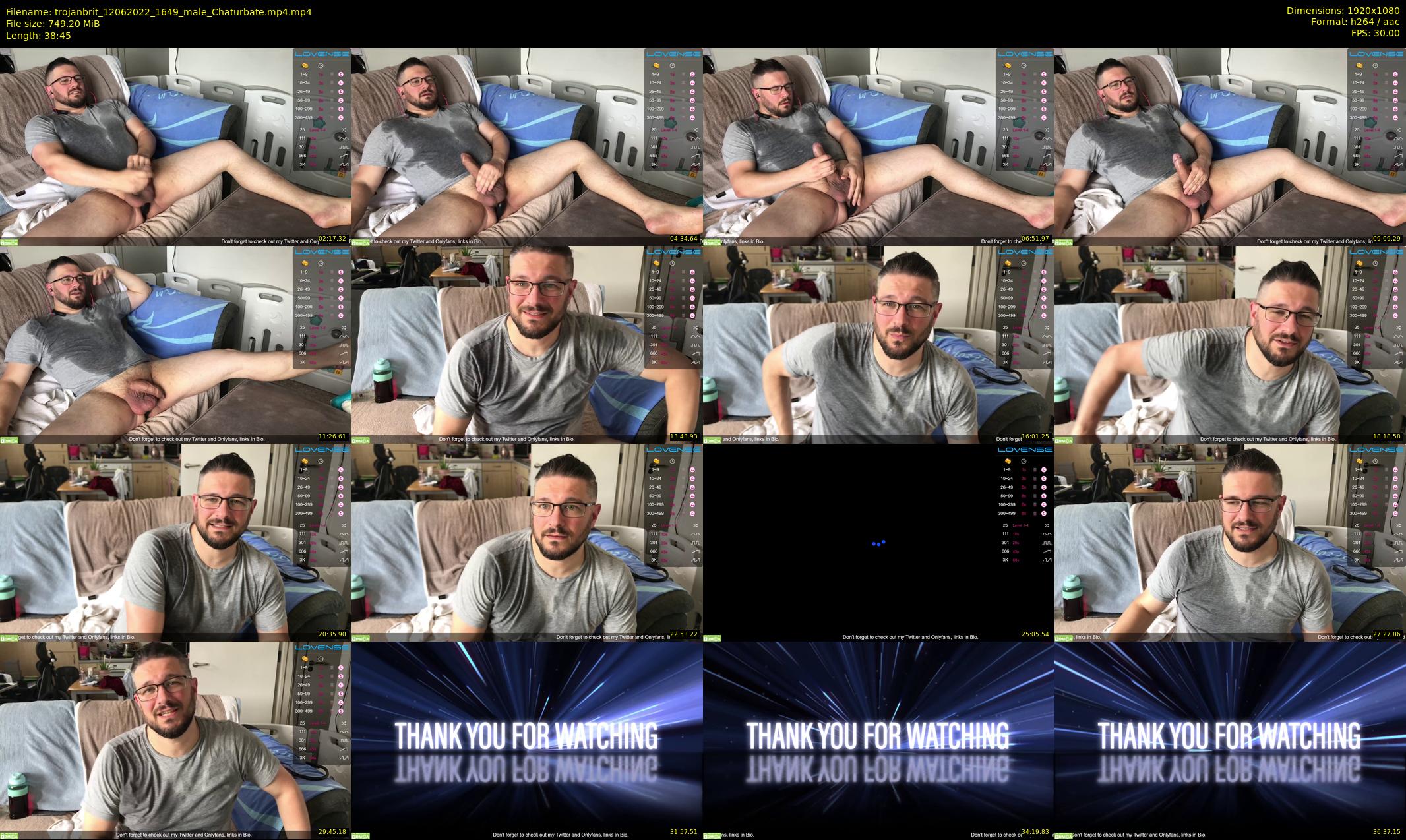 trojanbrit — 39 minute Chaturbate male cam show recording, 1080p, Jun 12, 2022