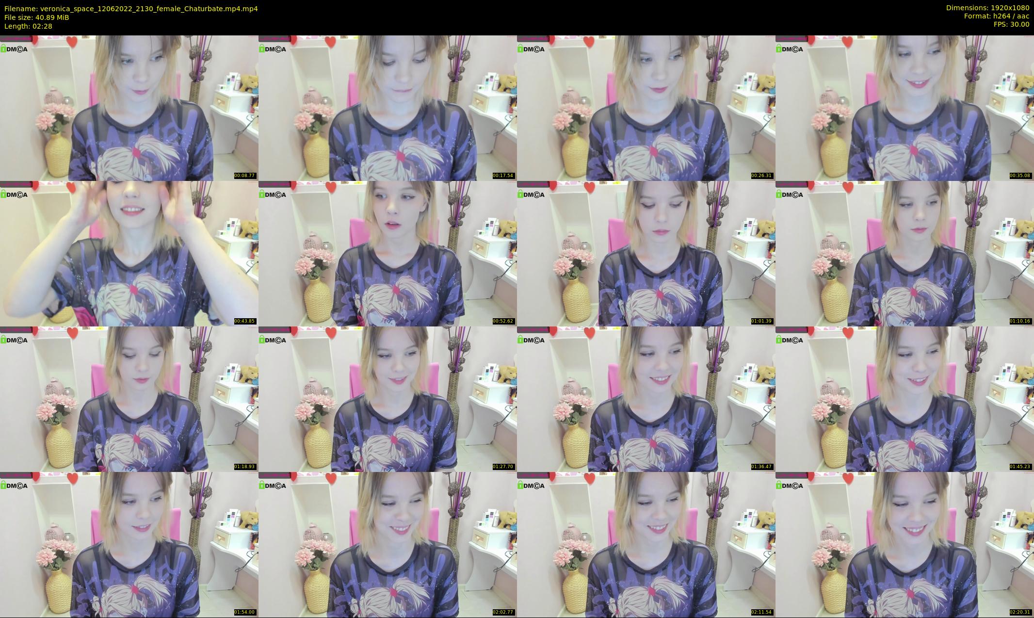 veronica_space — 3 minute Chaturbate female cam show recording, 1080p, Jun 12, 2022