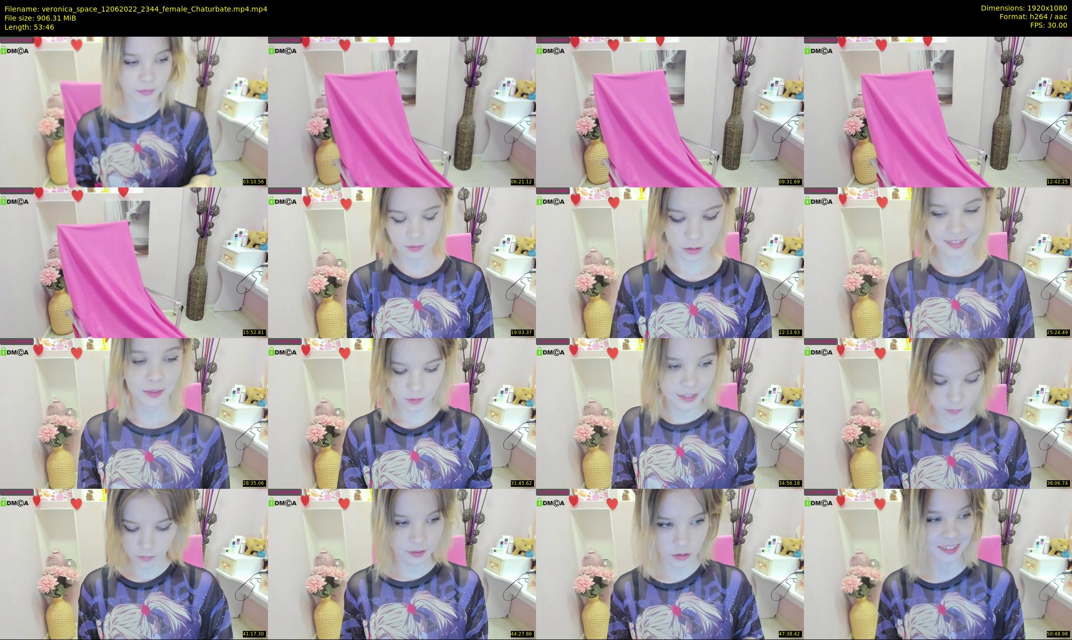 veronica_space — 54 minute Chaturbate female cam show recording, 1080p, Jun 12, 2022