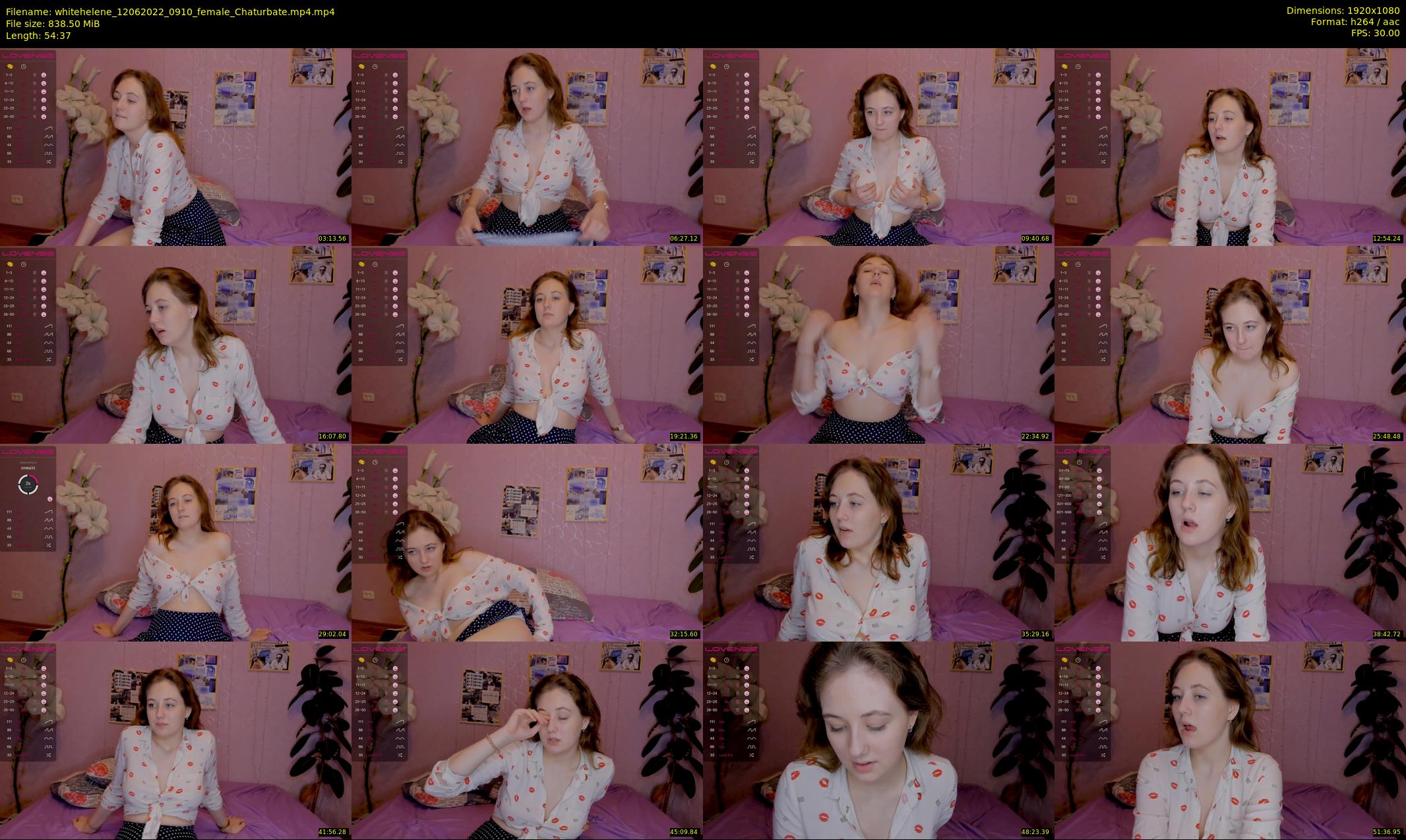 whitehelene — 55 minute Chaturbate female cam show recording, 1080p, Jun 12, 2022
