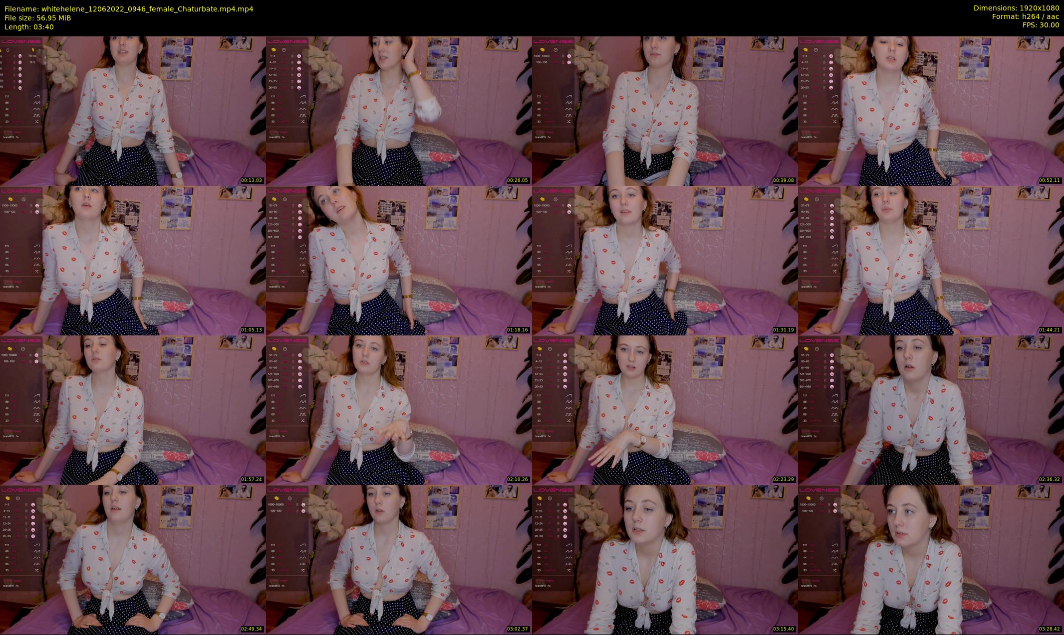 whitehelene — 4 minute Chaturbate female cam show recording, 1080p, Jun 12, 2022